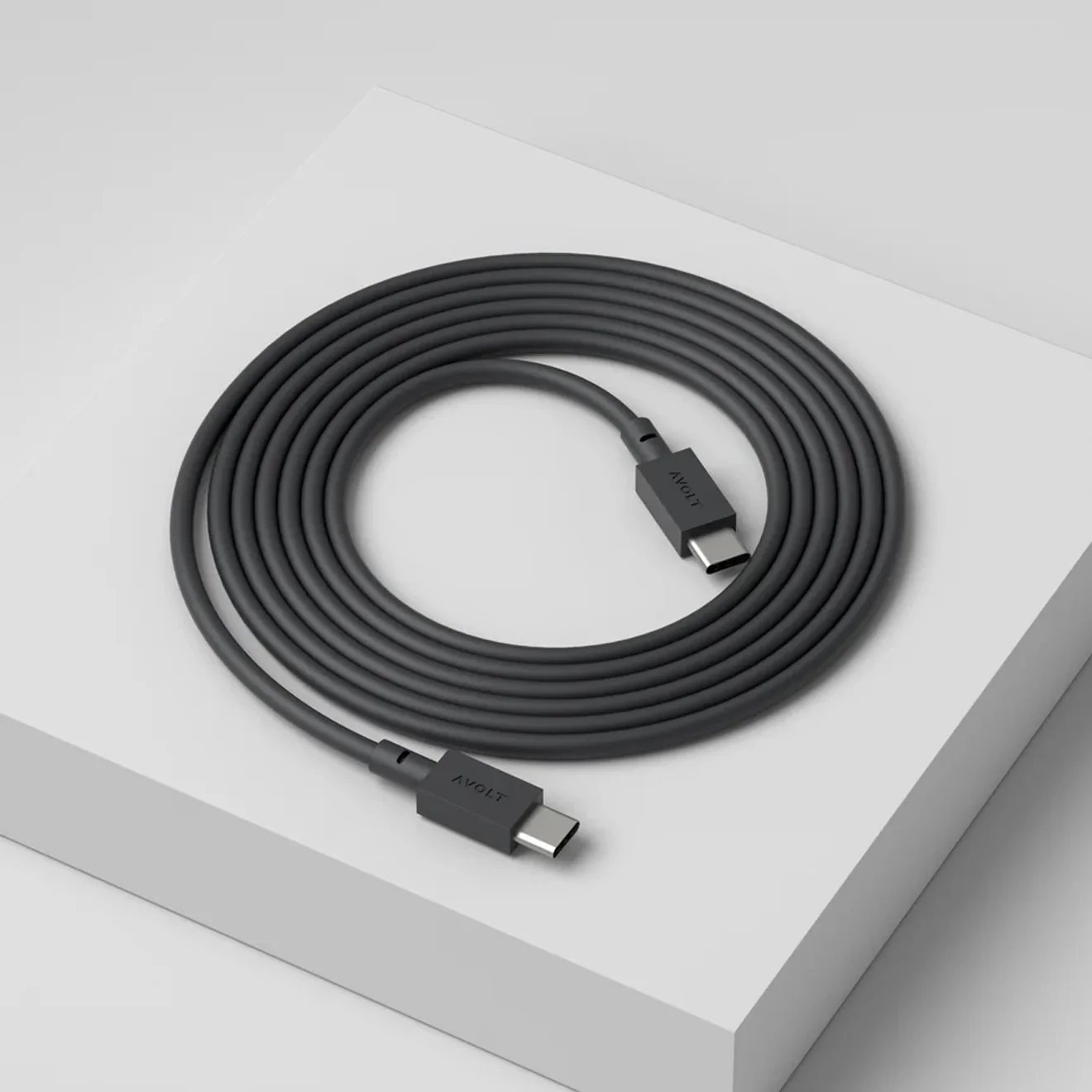 Avolt Cable 1 USB-C to USB-C 2m Stockholm Black - Image 2