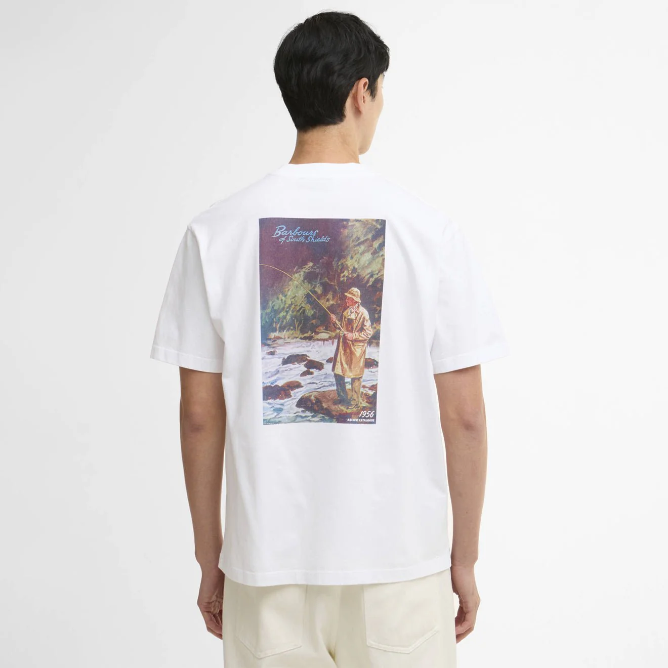 Barbour 1956 Graphic OS T-Shirt White - Image 3