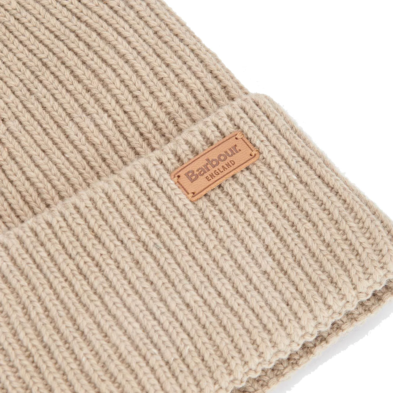 Barbour Amble Beanie Hat White Pepper - Image 3