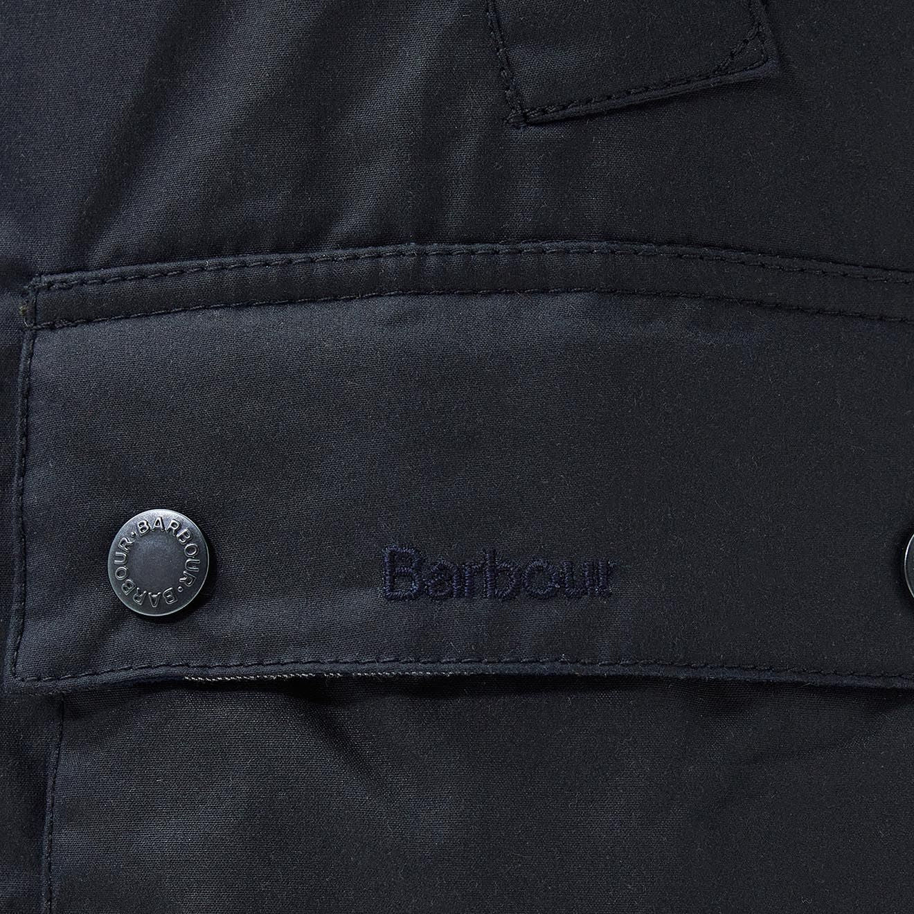 Barbour Ambleside Wax Jacket Navy - Image 3