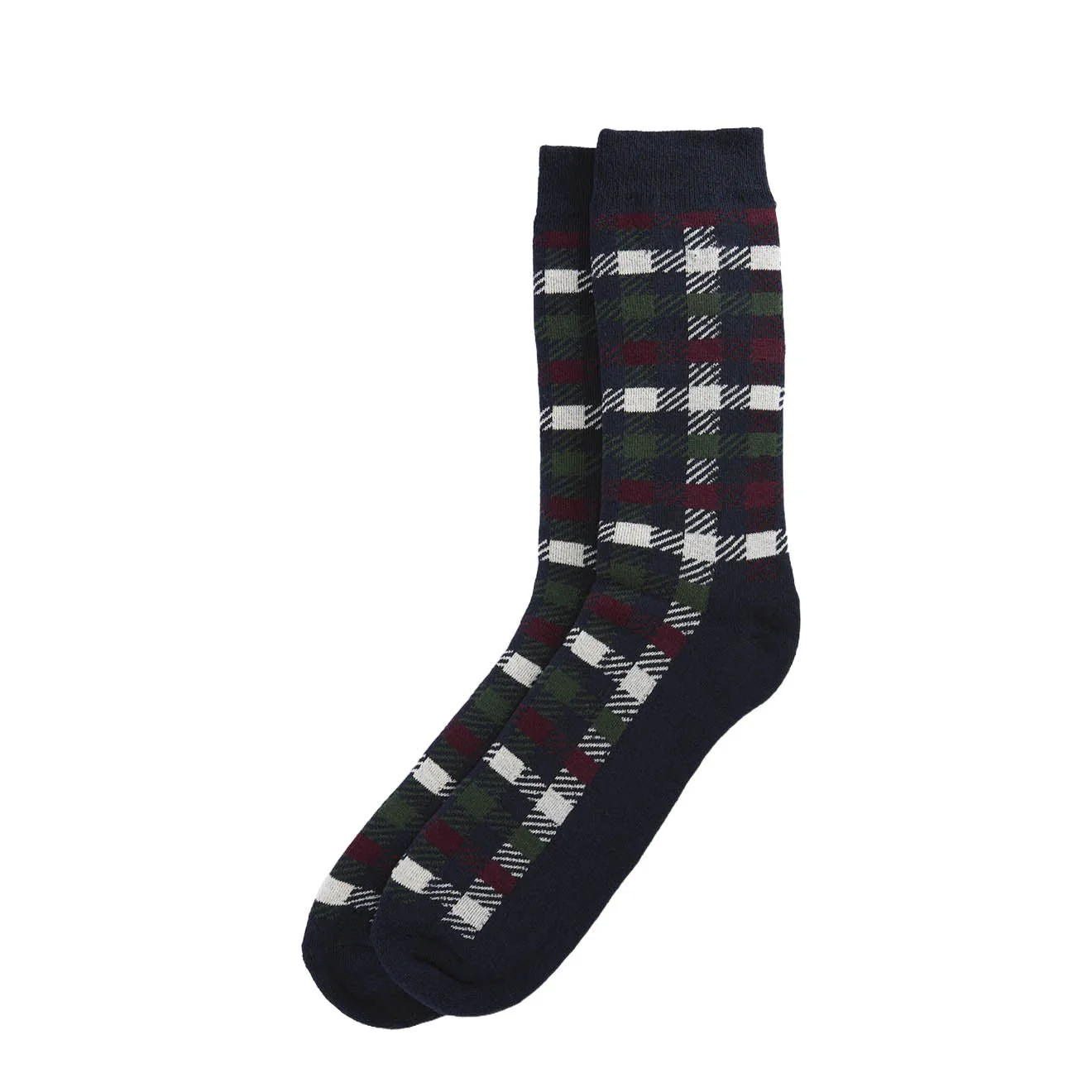 Barbour Barney Boot Sock Navy / Red Green Mix