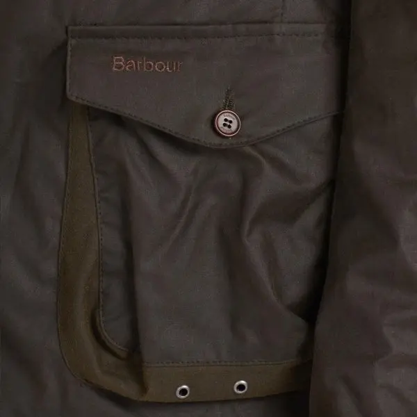 Barbour Beacon Sports Jacket Olive - Image 3