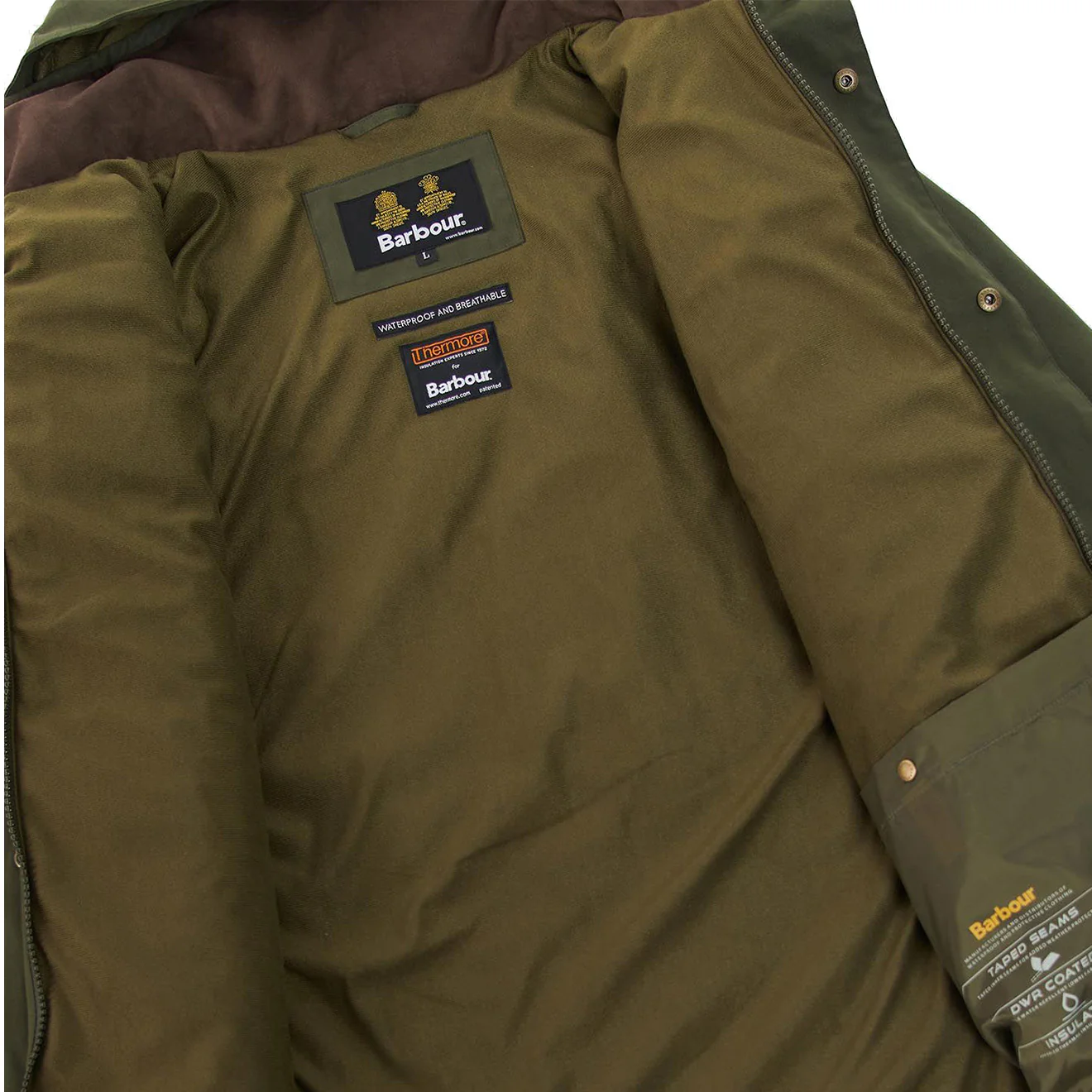 Barbour Beaconsfield Jacket Olive - Image 3