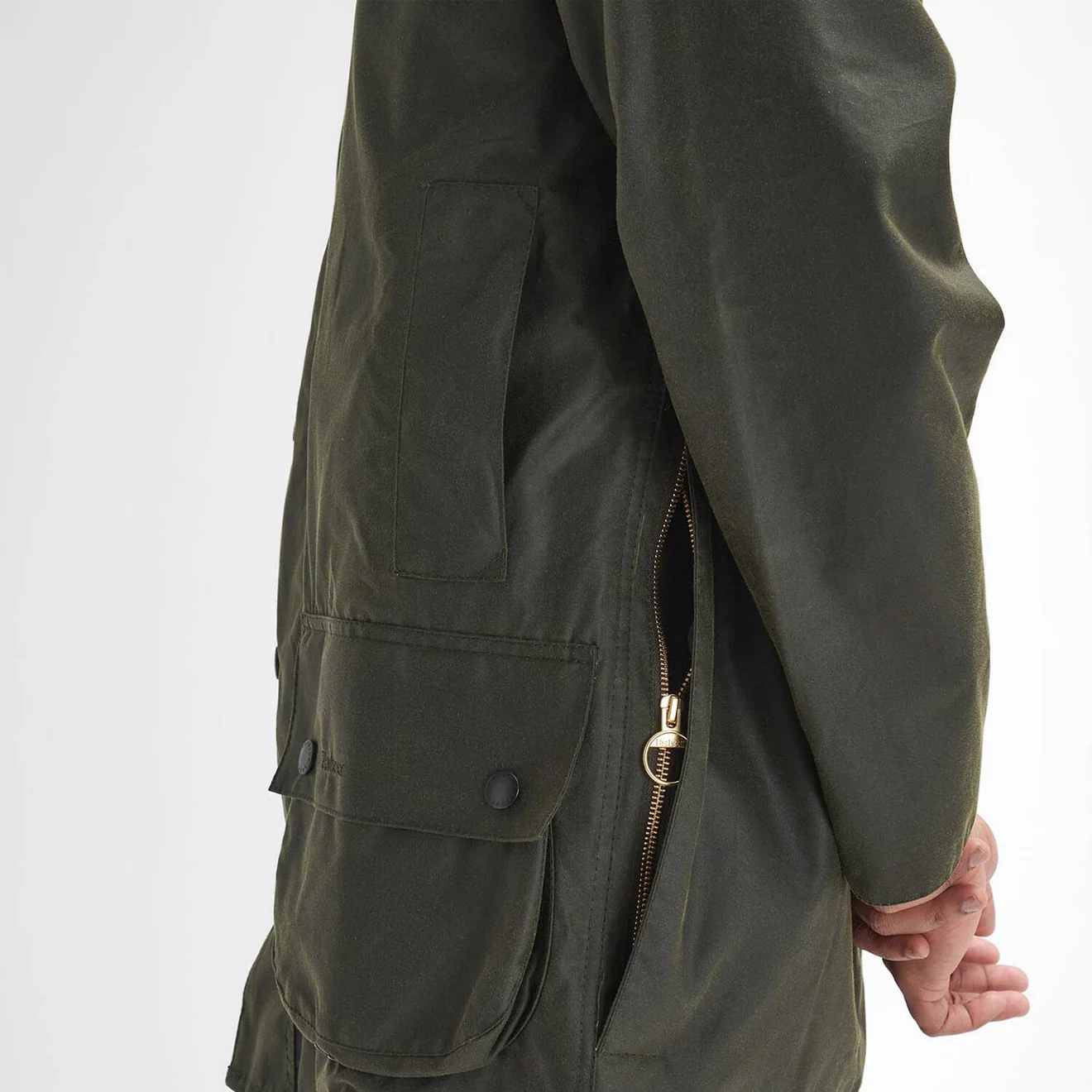Barbour Beaufort Wax Jacket Archive Olive - Image 5