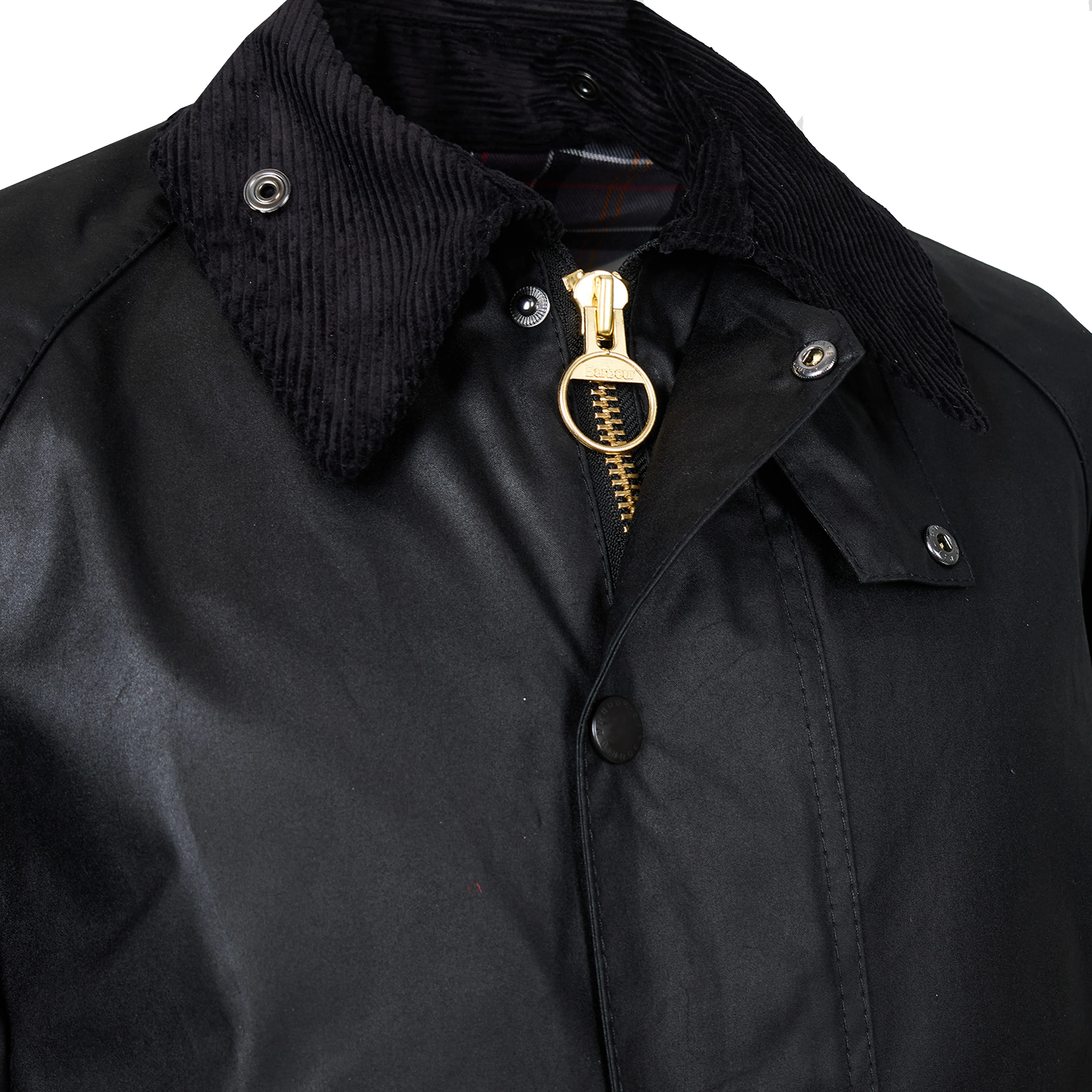 Barbour Beaufort Wax Jacket Black - Image 6