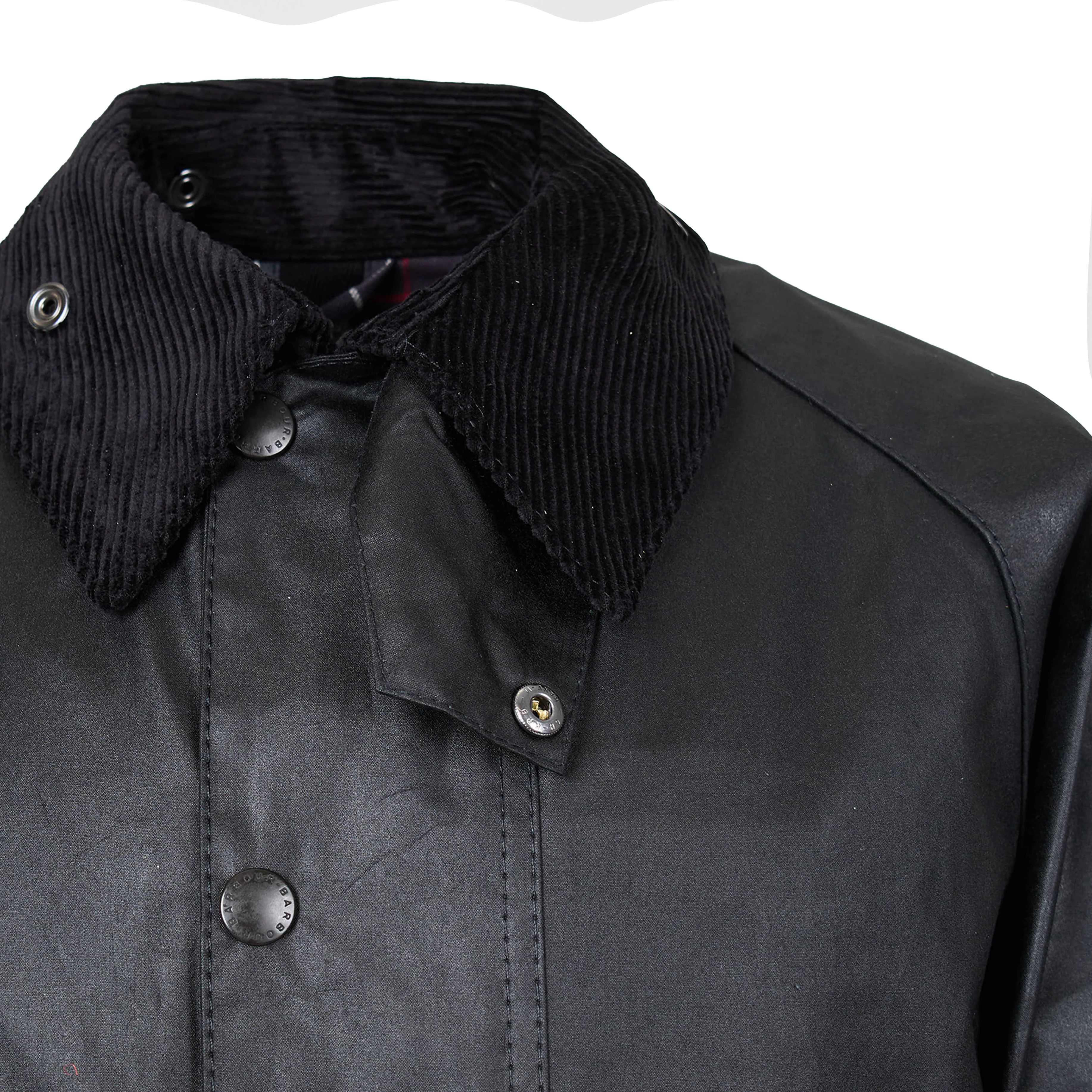 Barbour Beaufort Wax Jacket Black - Image 8