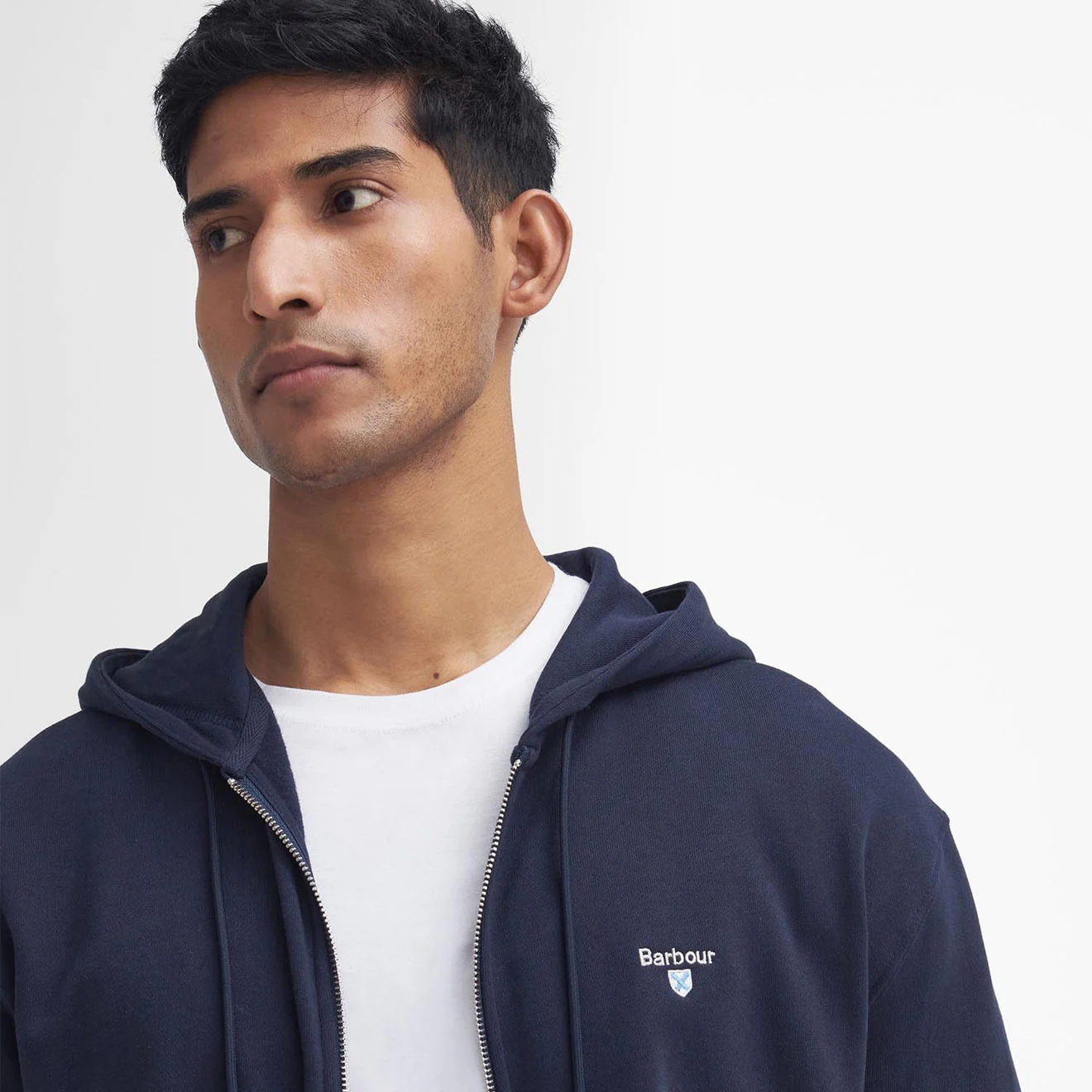 Barbour Beckhill Hoodie Navy - Image 3
