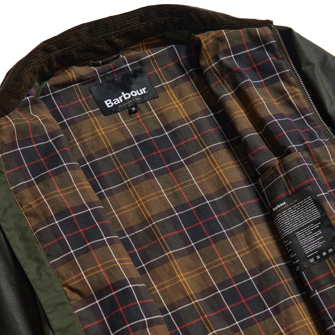 Barbour Bedale Short Wax Jacket Fern - Image 2