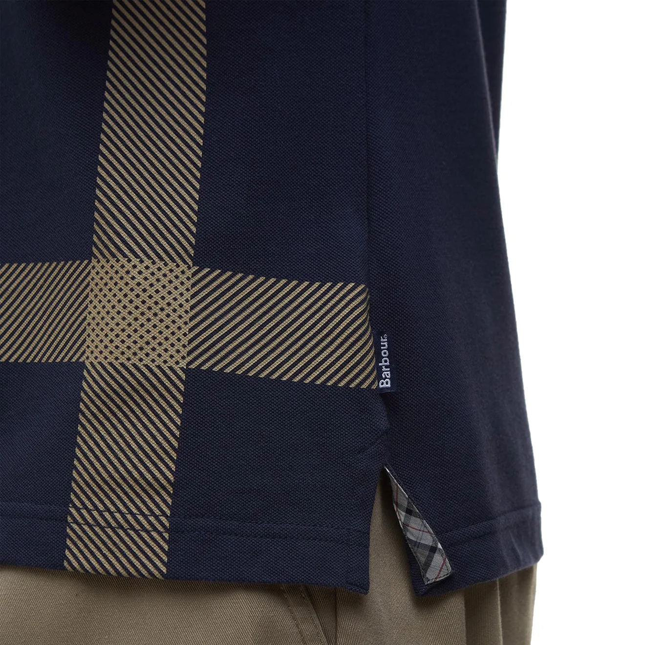 Barbour Blaine Polo Shirt Navy/Pine - Image 4