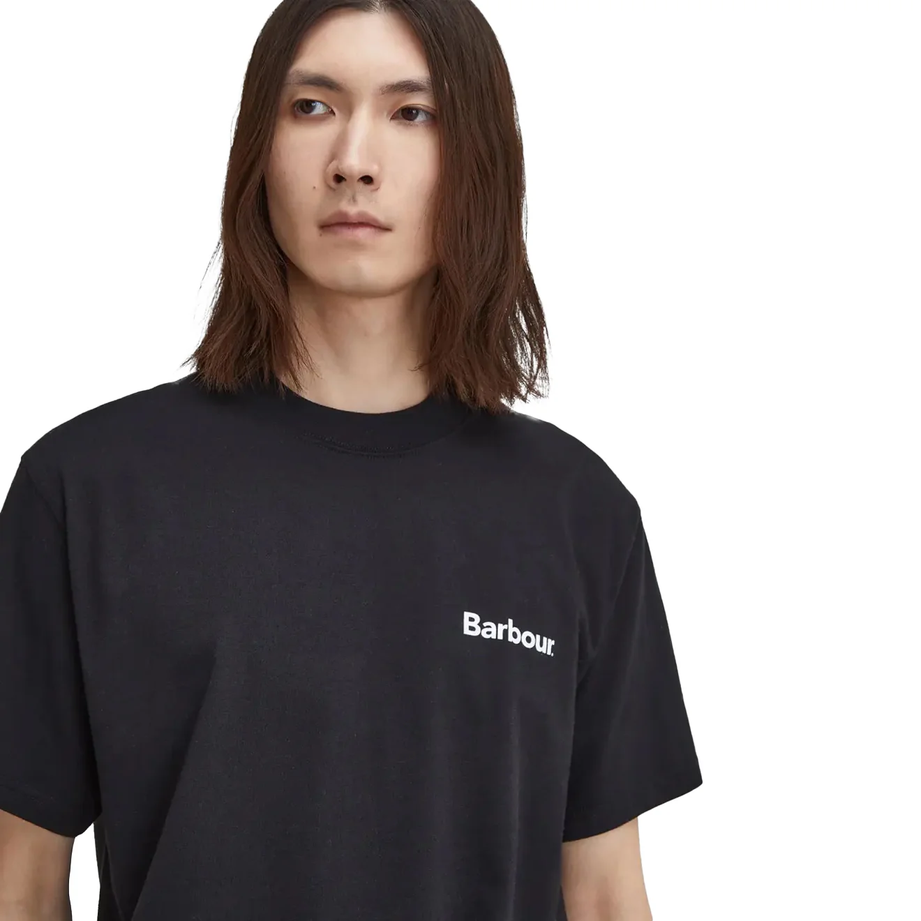 Barbour Bowery Oversized Graphic T-Shirt Black - Image 4