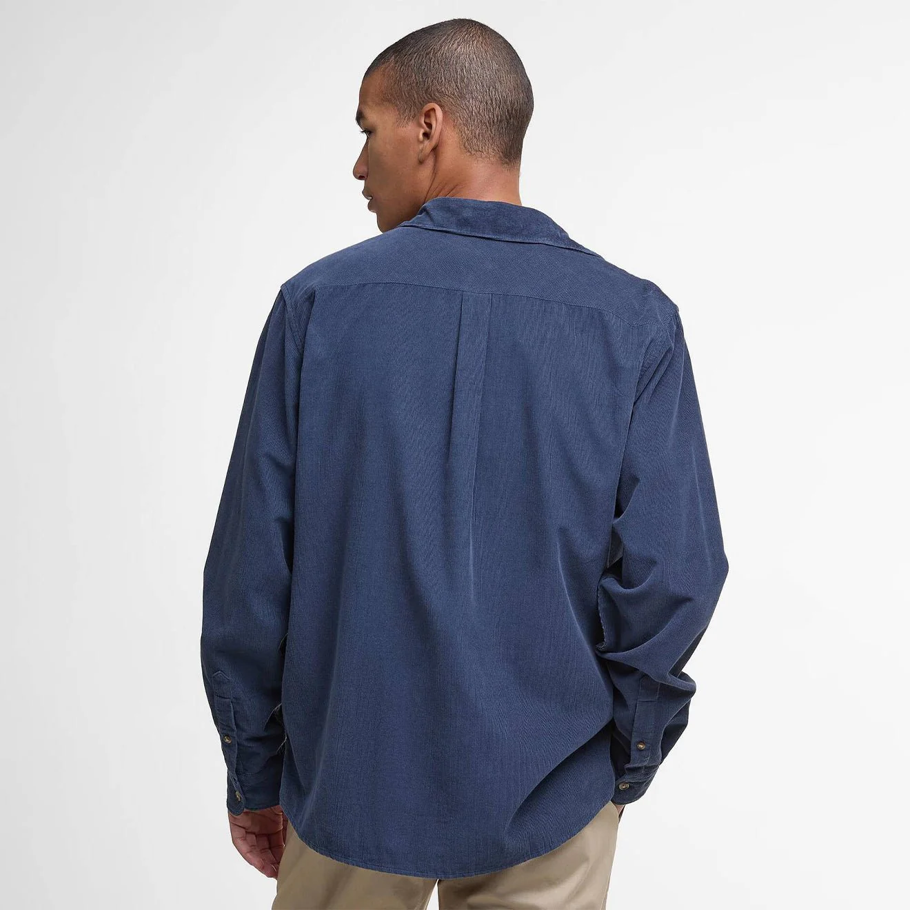 Barbour Bramside Relaxed Cord Shirt Navy - Image 3