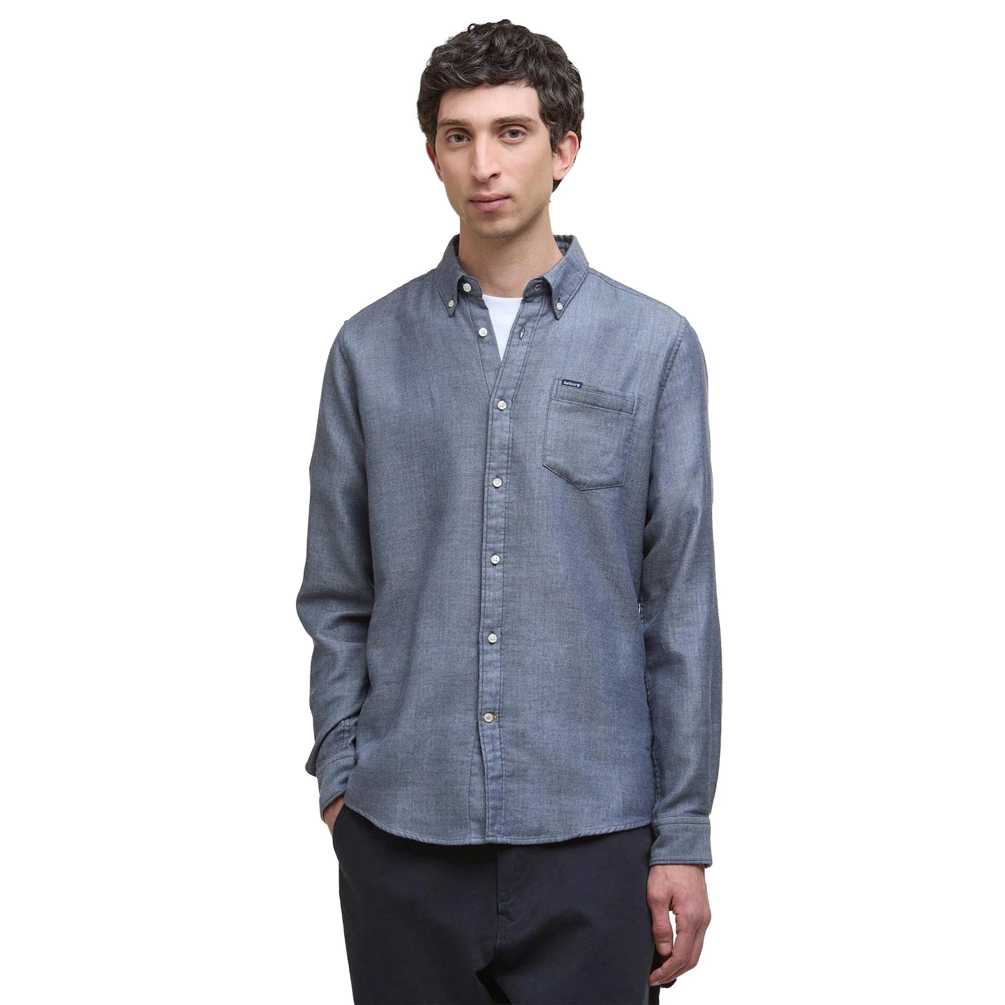 Barbour Buckley Tailored L/S Shirt Dark Navy - Image 2