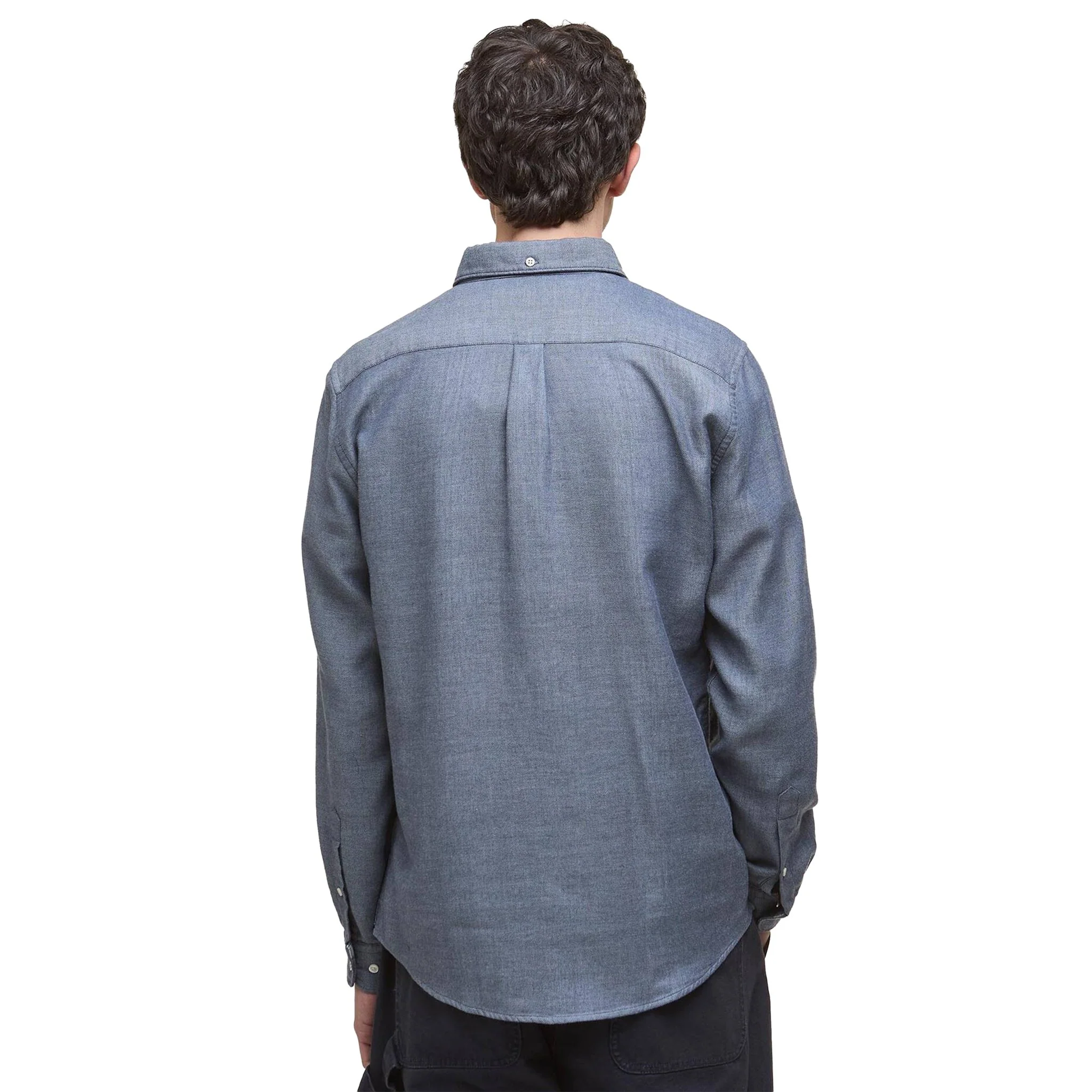 Barbour Buckley Tailored L/S Shirt Dark Navy - Image 3