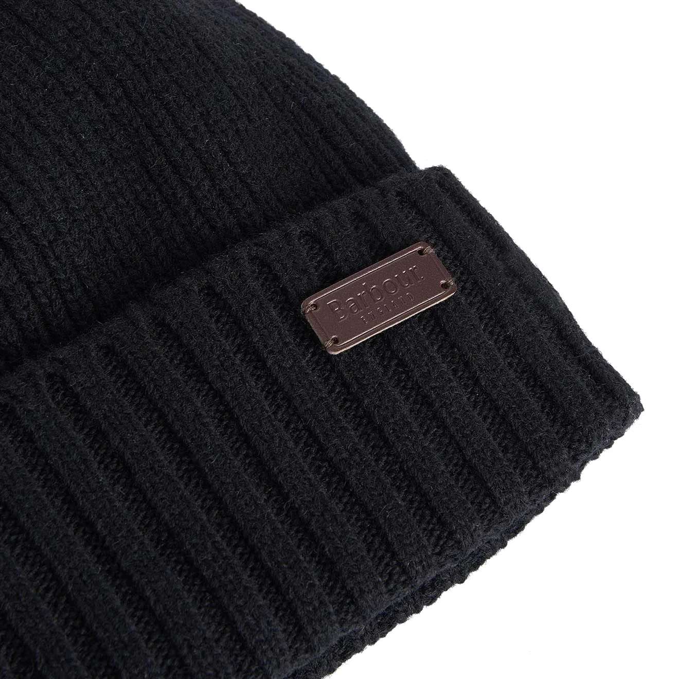 Barbour Carlton Beanie Hat Black - Image 3