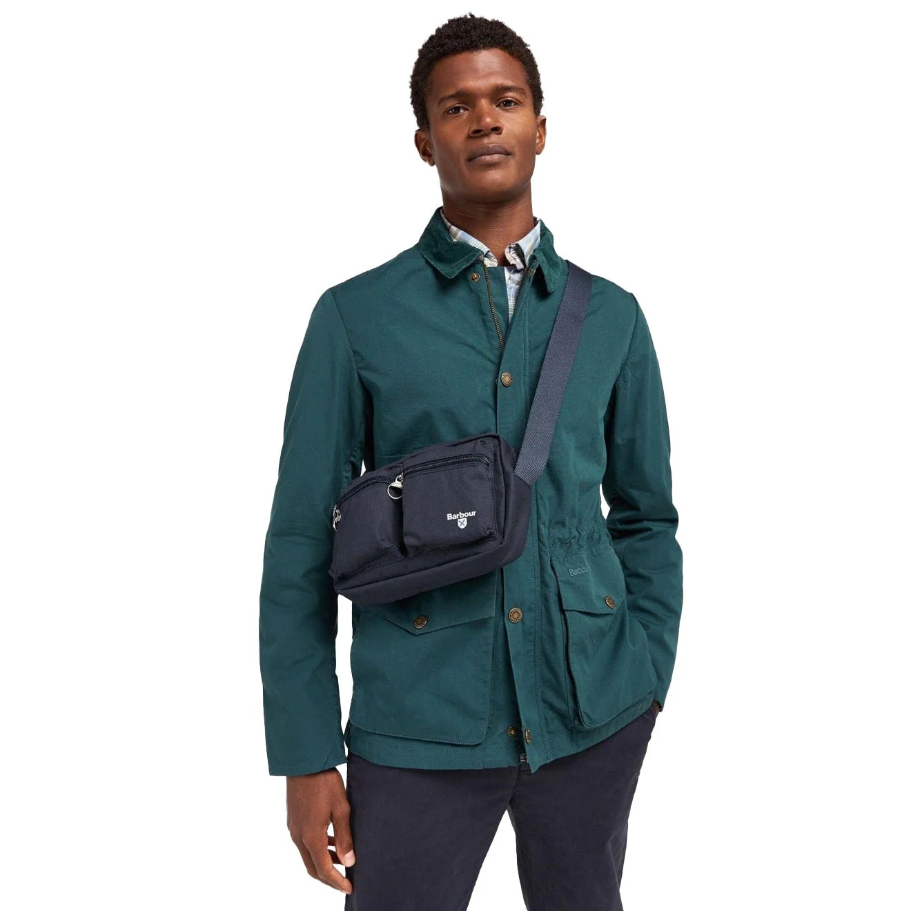 Barbour Cascade Crossbody Bag Navy - Image 5