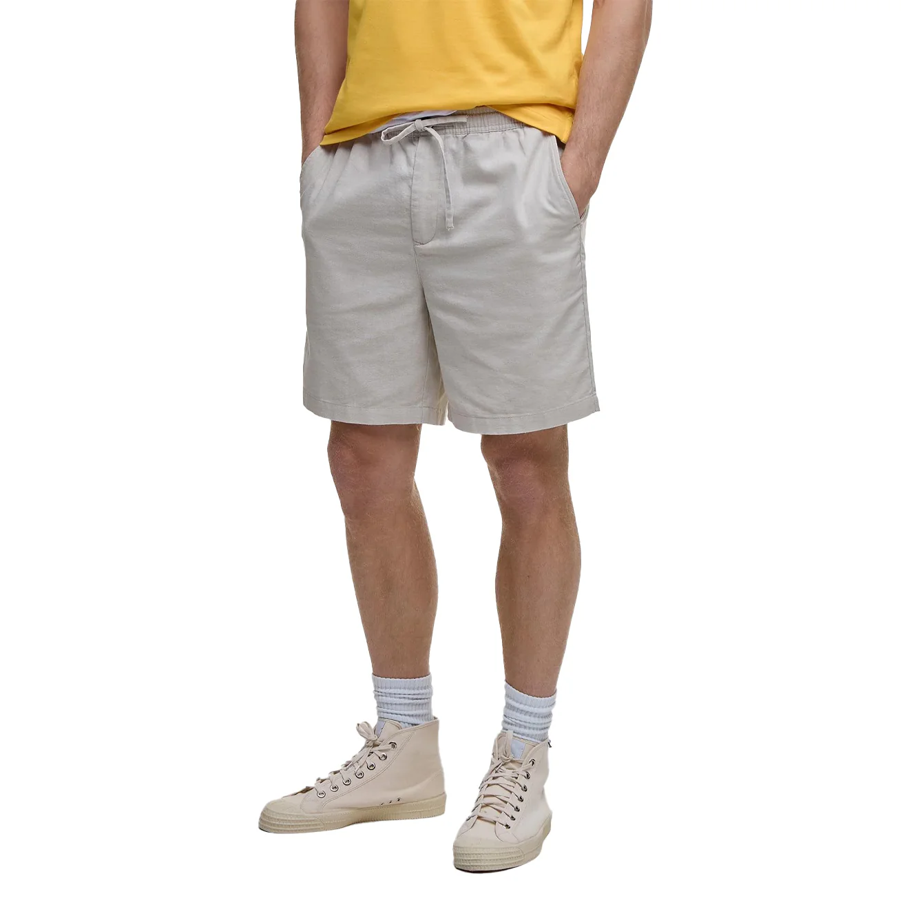 Barbour Cotton Linen Relaxed Short Mist - Image 3