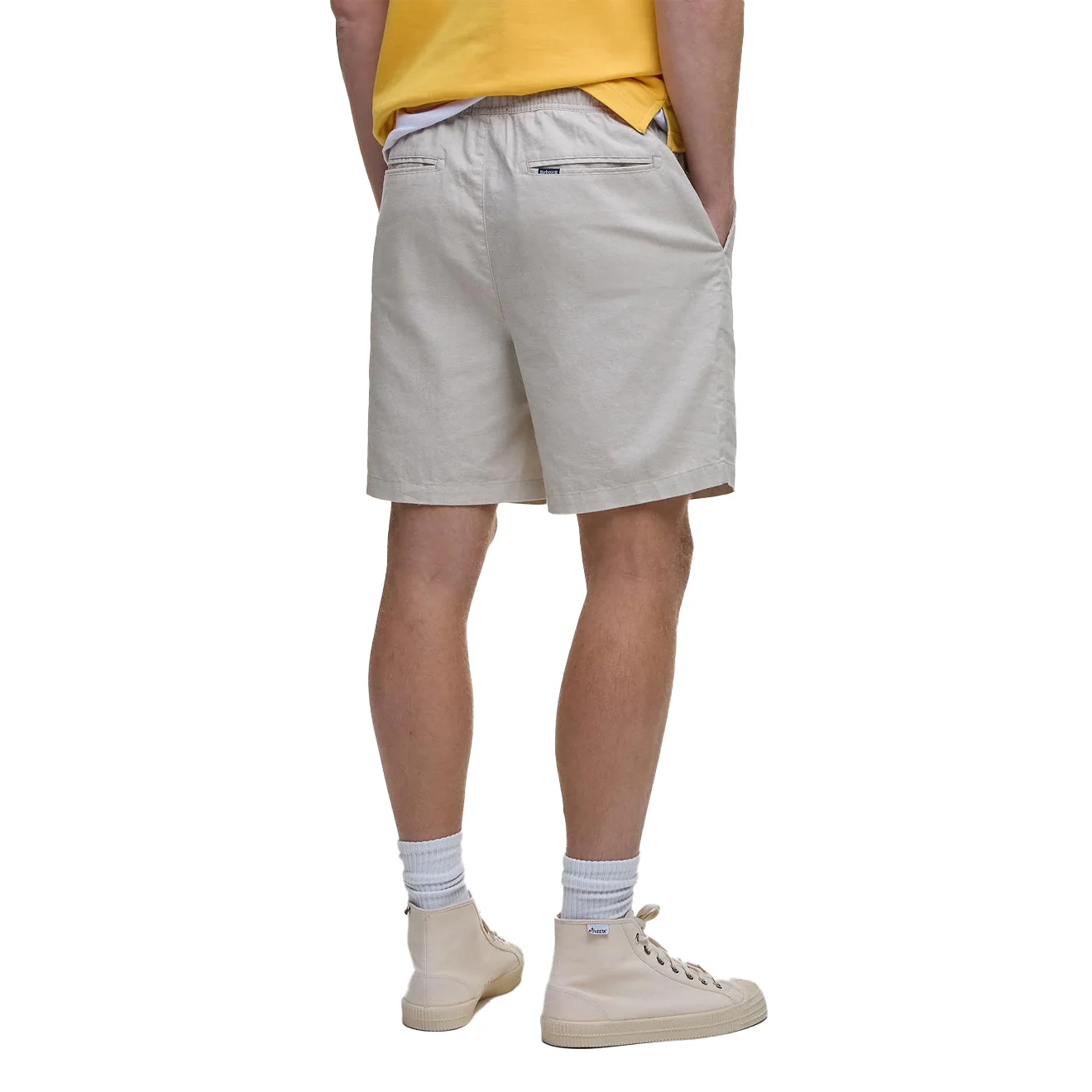 Barbour Cotton Linen Relaxed Short Mist - Image 4