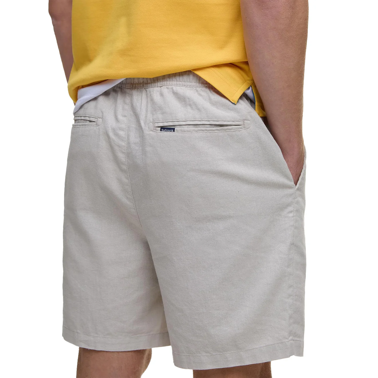 Barbour Cotton Linen Relaxed Short Mist - Image 5