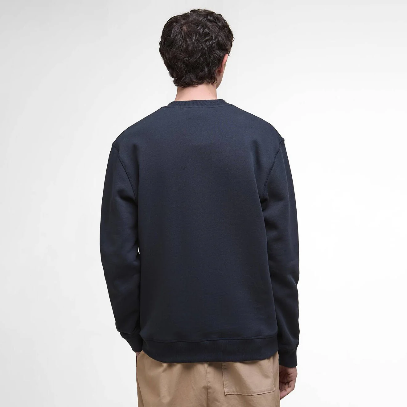 Barbour Cragwell Relaxed Crew Neck Sweatshirt Dark Navy - Image 3
