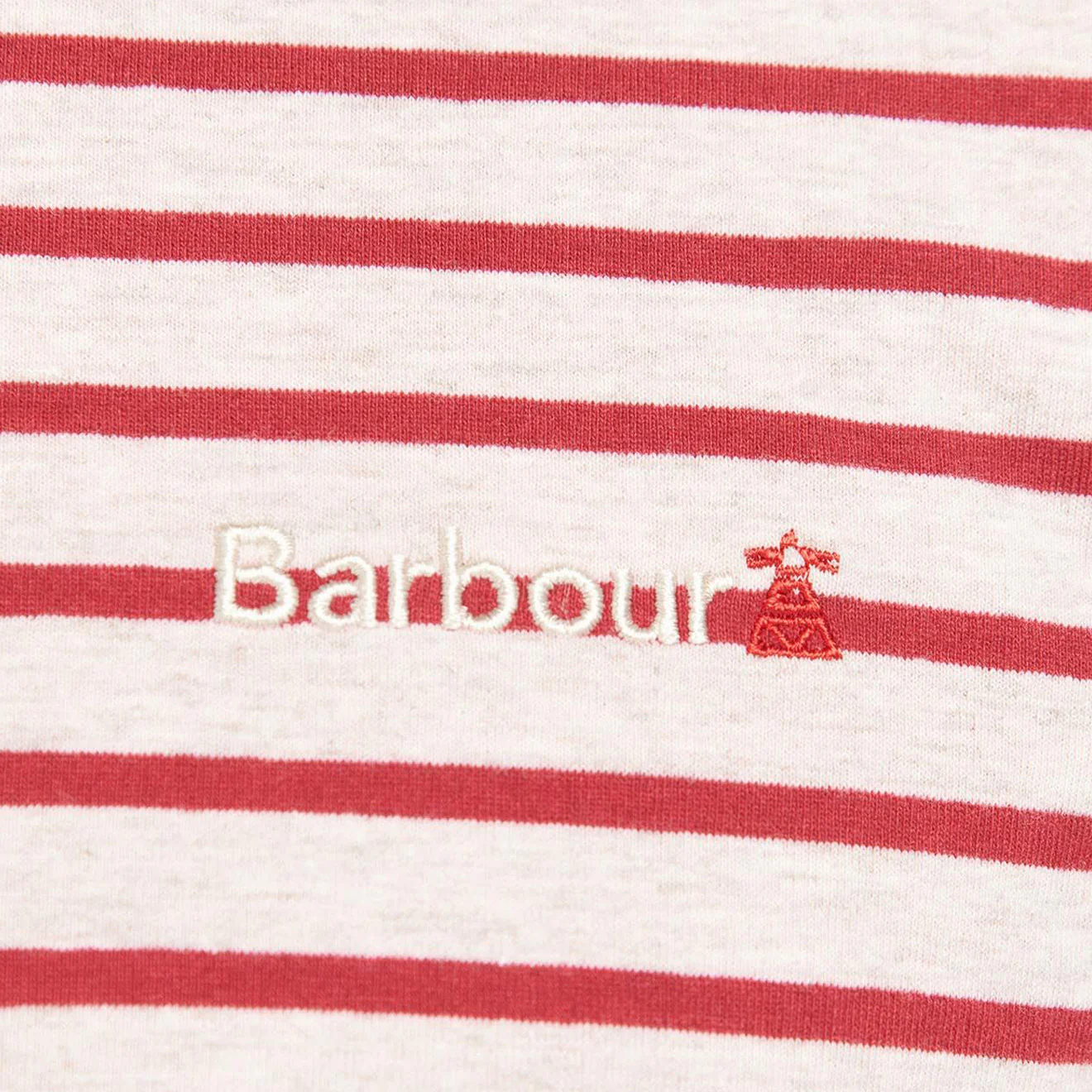 Barbour Dent Stripe T-Shirt Rainy Day - Image 2