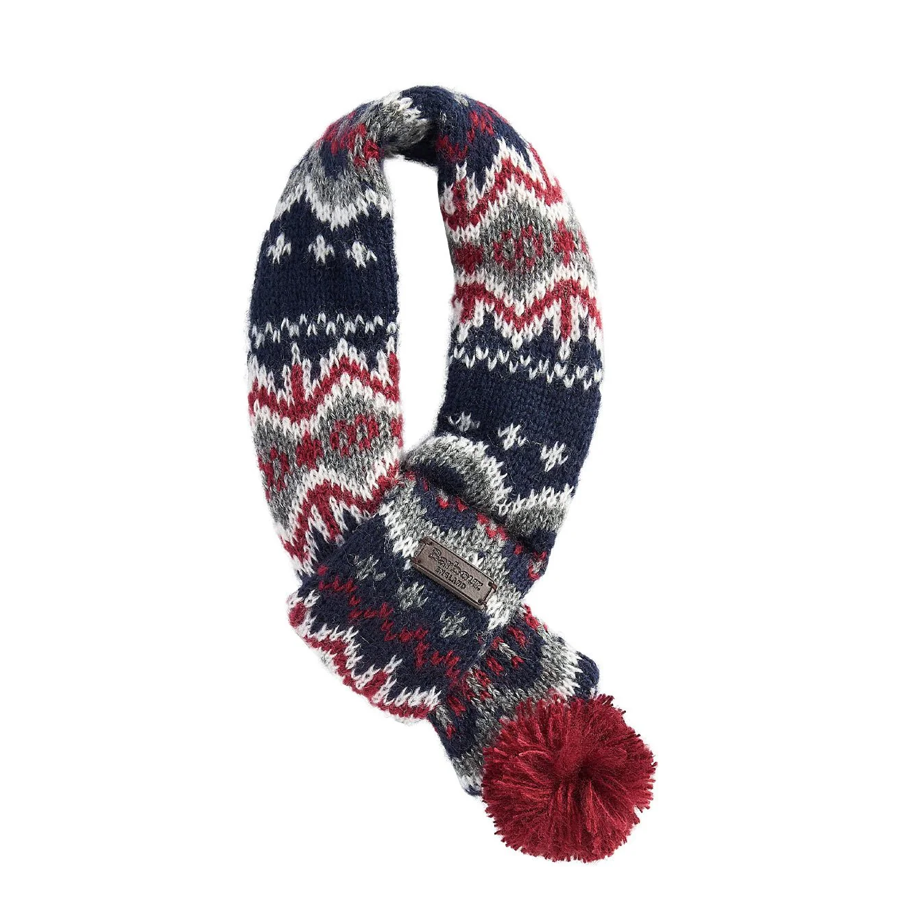 Barbour Dog Case Fairisle Scarf Blue Granite