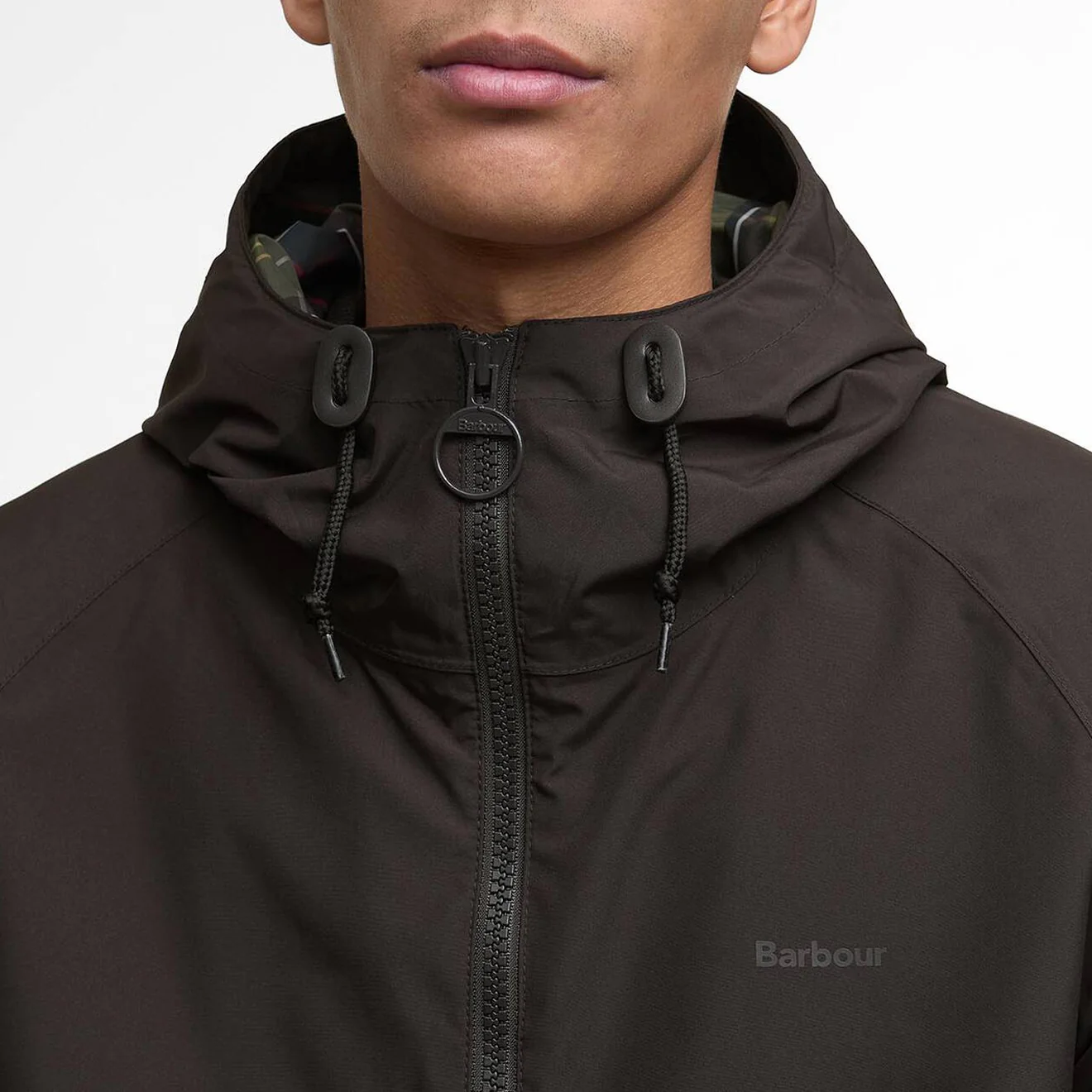 Barbour Domus Waterproof Jacket Black Oak - Image 4