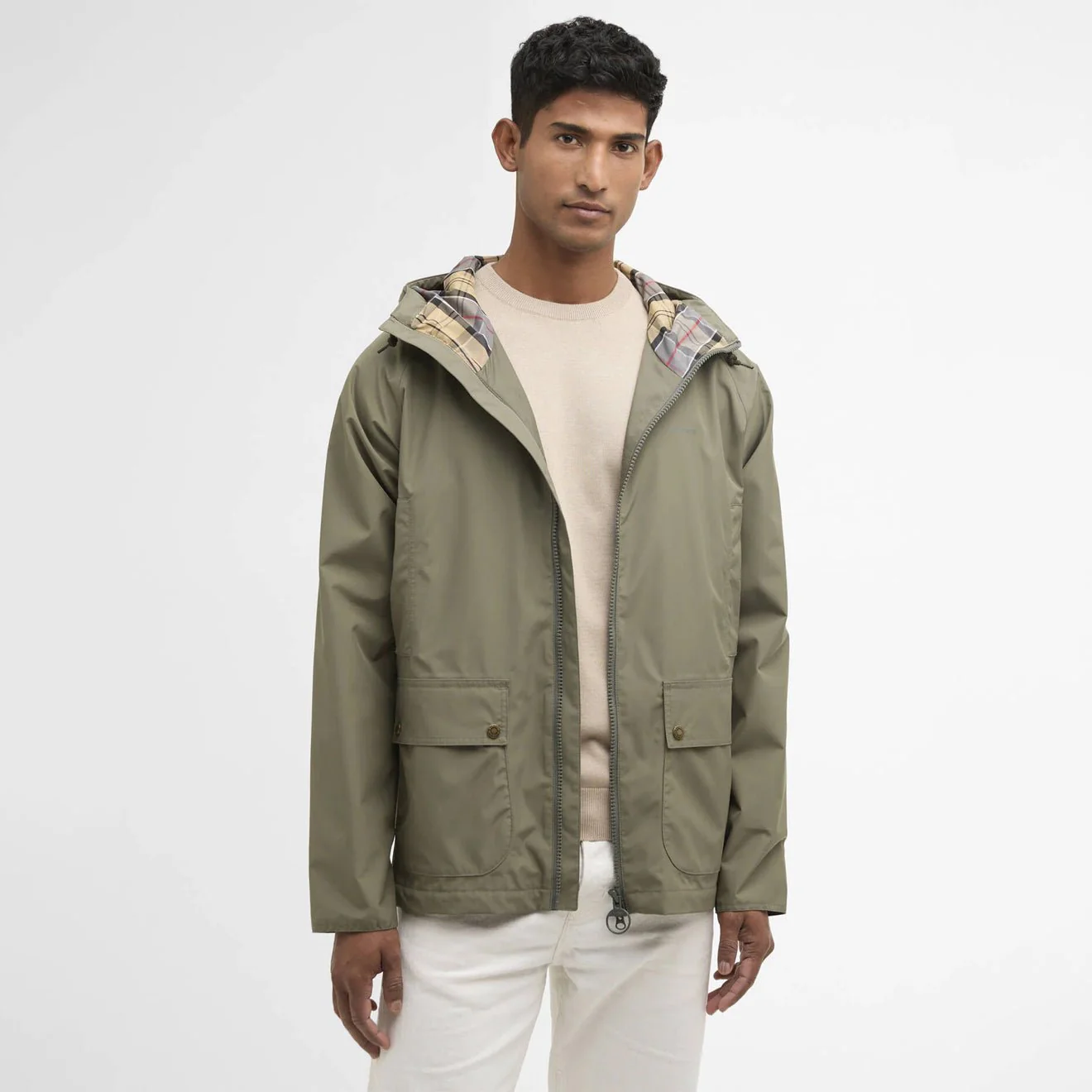 Barbour Domus Waterproof Jacket Dusty Olive - Image 2