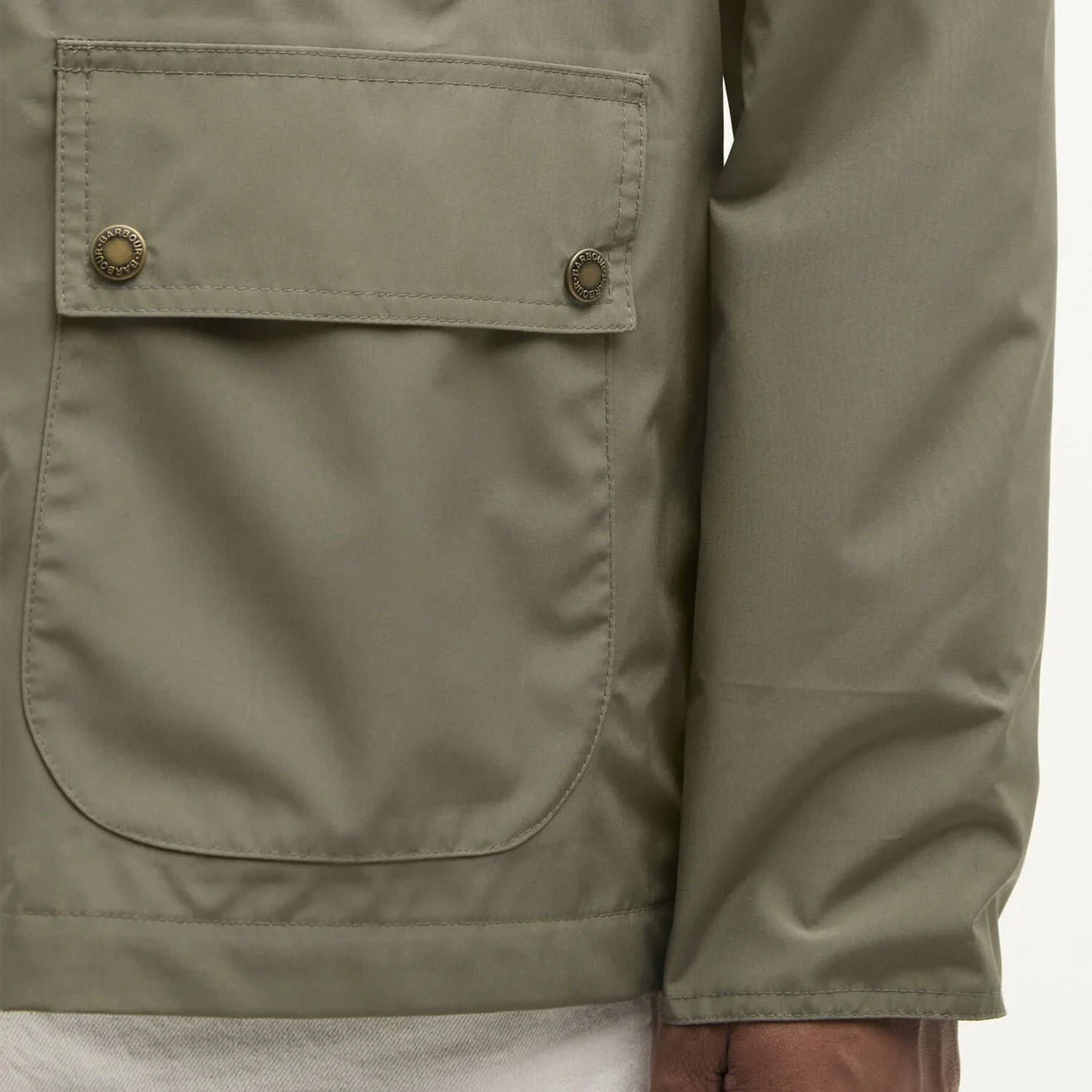 Barbour Domus Waterproof Jacket Dusty Olive - Image 5