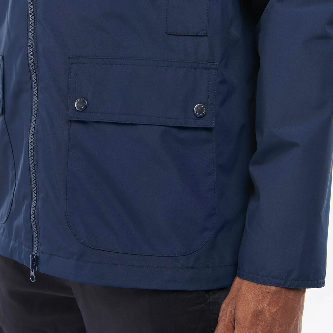 Barbour Domus Waterproof Jacket Navy/Classic - Image 6
