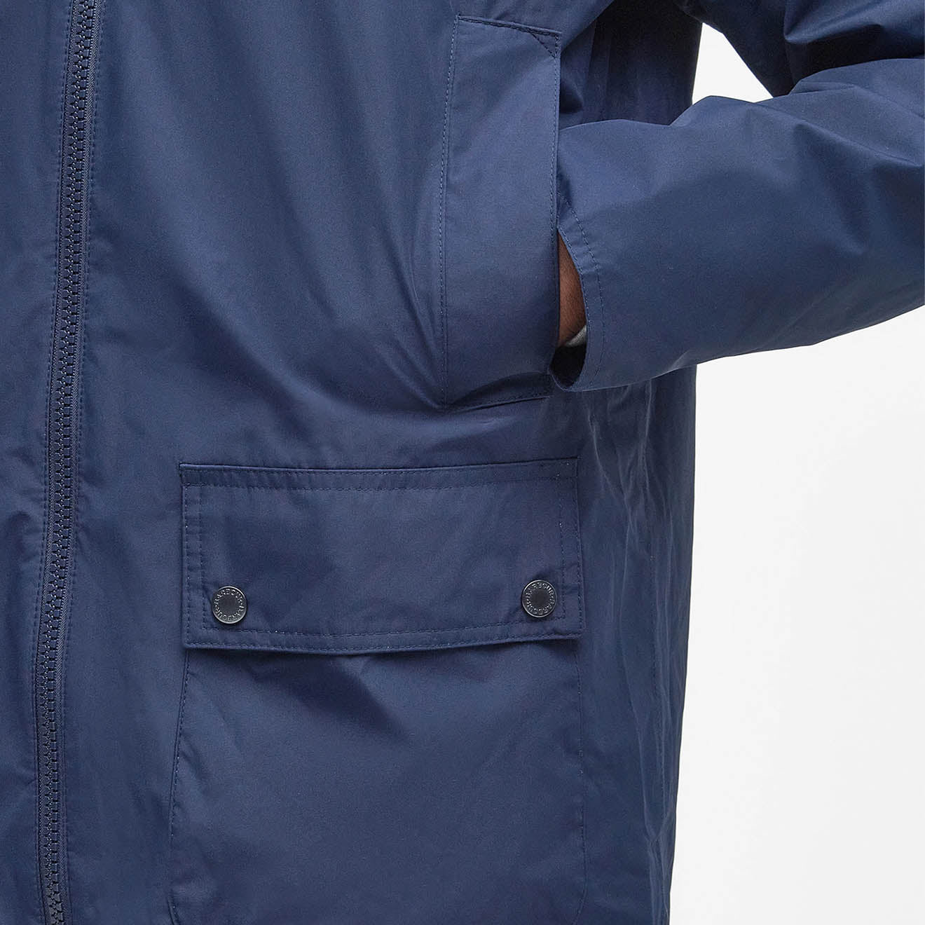 Barbour Domus Waterproof Jacket Navy/Classic - Image 7