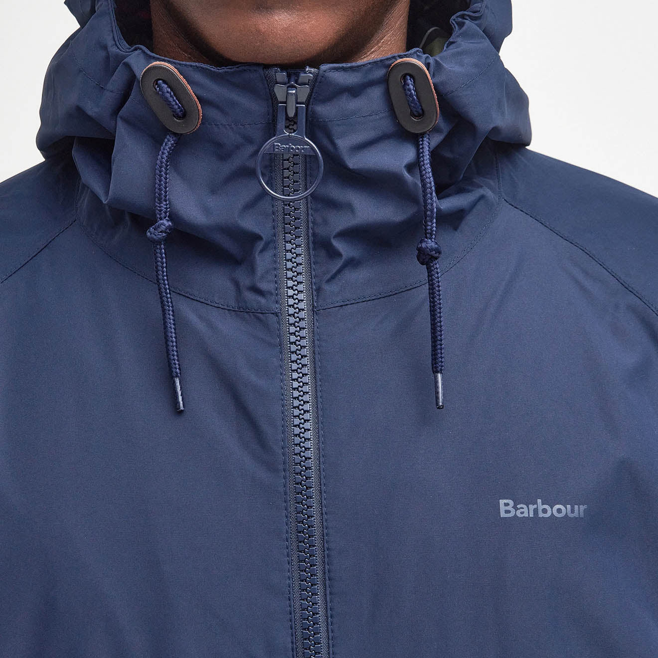 Barbour Domus Waterproof Jacket Navy/Classic - Image 8