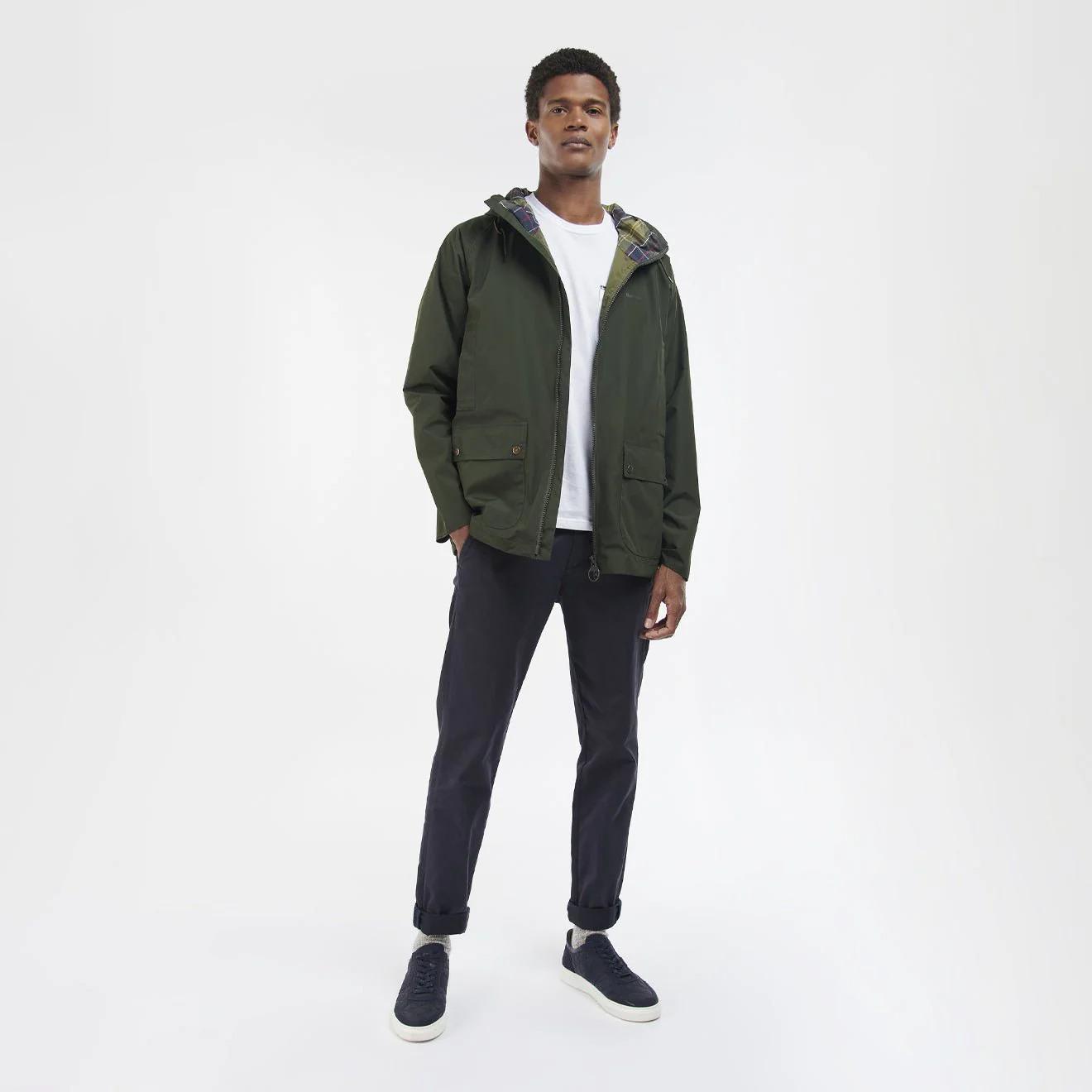 Barbour Domus Waterproof Jacket Sage/Classic - Image 2