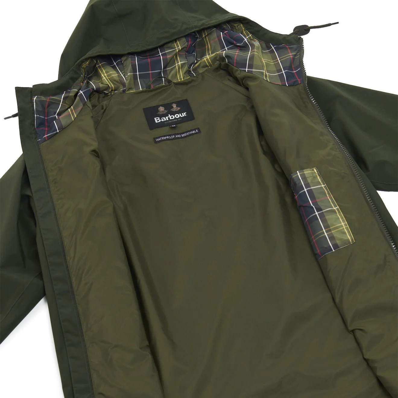Barbour Domus Waterproof Jacket Sage/Classic - Image 5