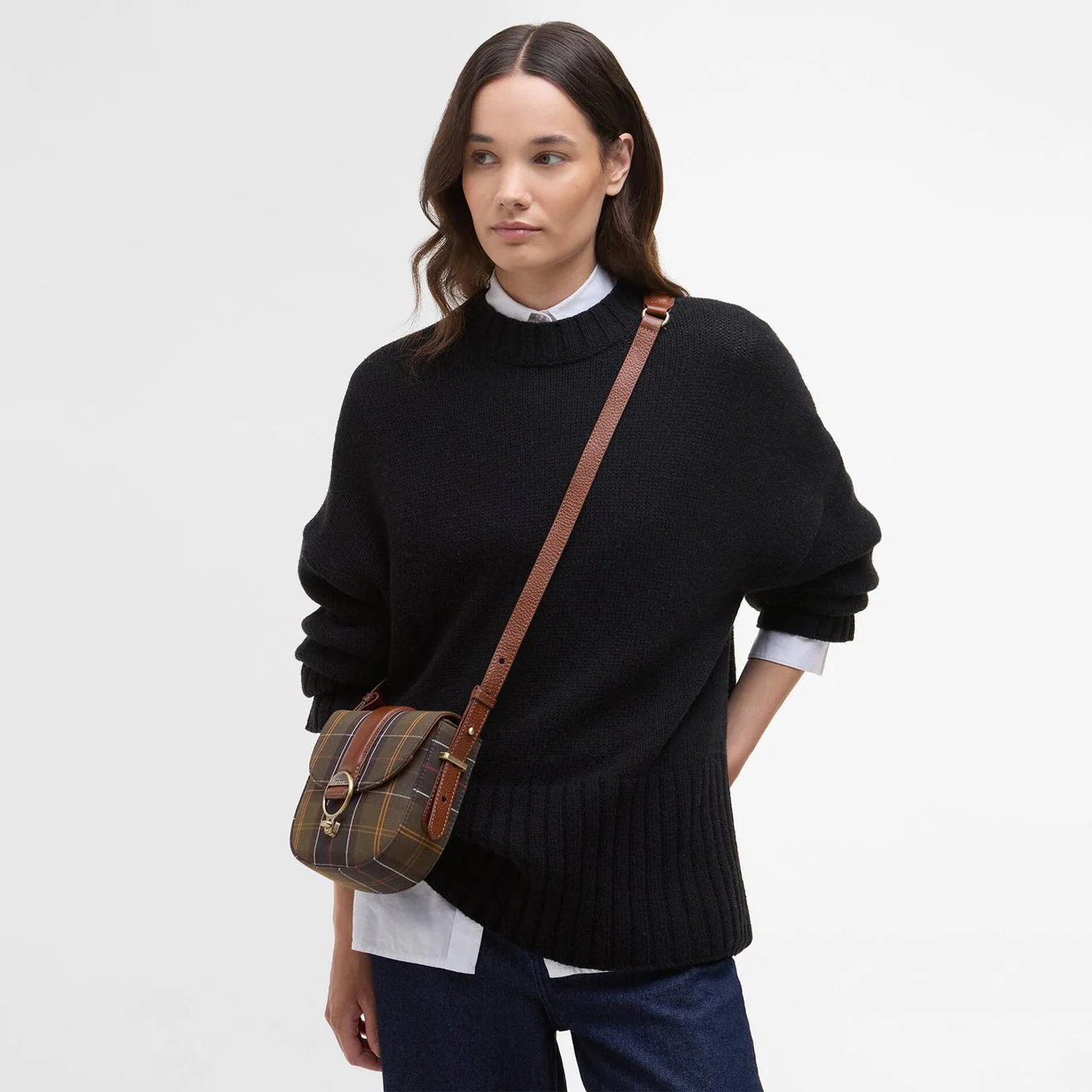 Barbour Elm Tartan Crossbody Bag Classic Tartan - Image 5
