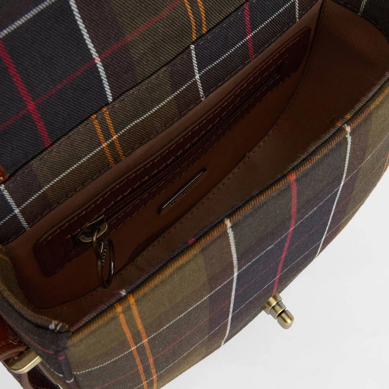 Barbour Elm Tartan Crossbody Bag Classic Tartan - Image 7