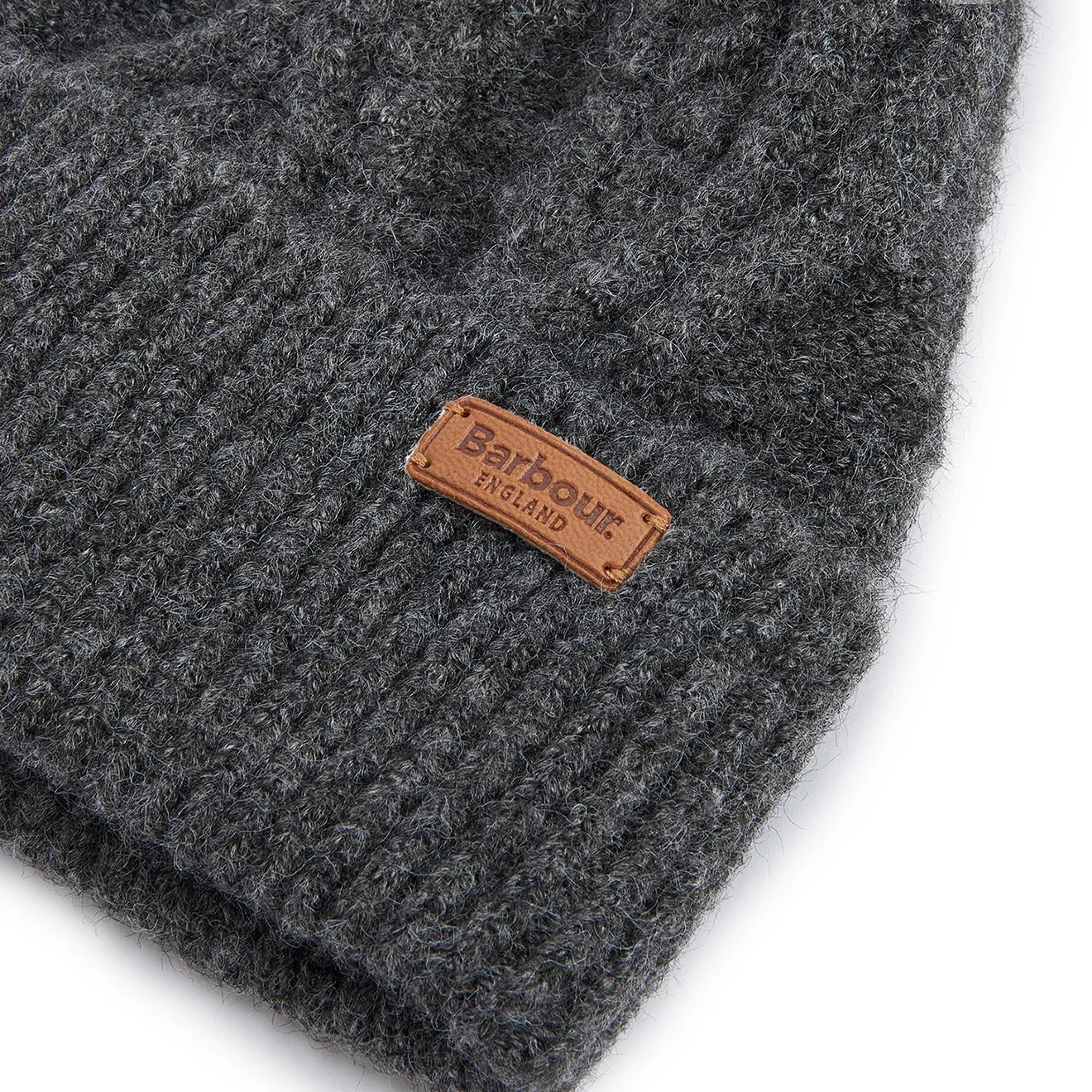Barbour Elsdon Beanie Hat Grey - Image 3