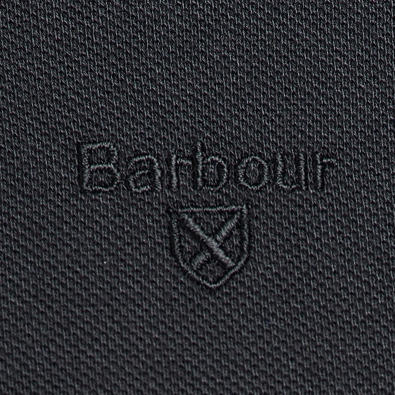 Barbour Essential L/S Polo Shirt Black - Image 6
