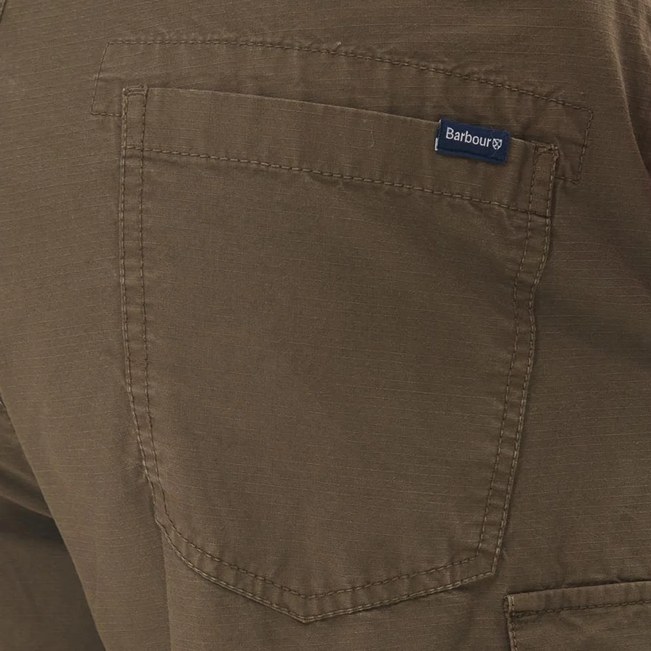 Barbour Essential Ripstop Cargo Trousers Beech - Image 2