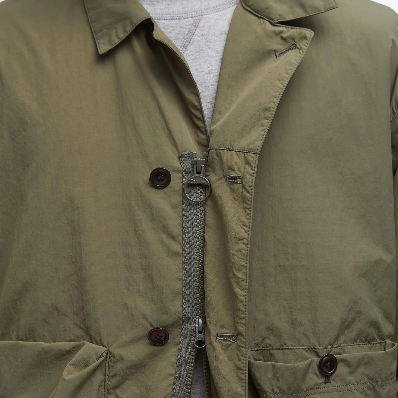 Barbour Fatigue Casual Jacket Burnt Olive - Image 5