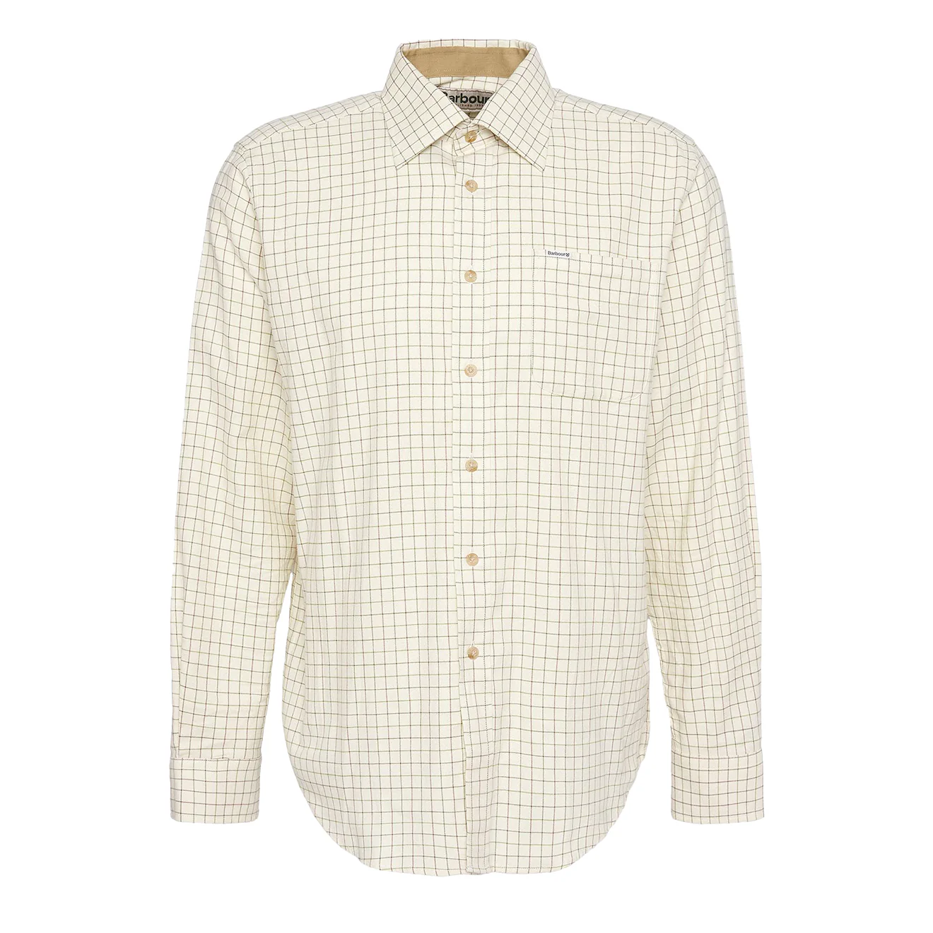 Barbour Field Tattersall Regular Shirt Green/Brown