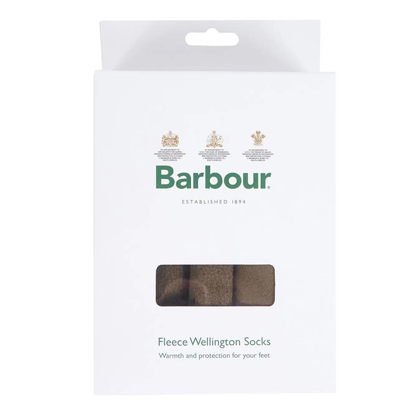 Barbour Fleece Wellington Sock Olive - Image 3
