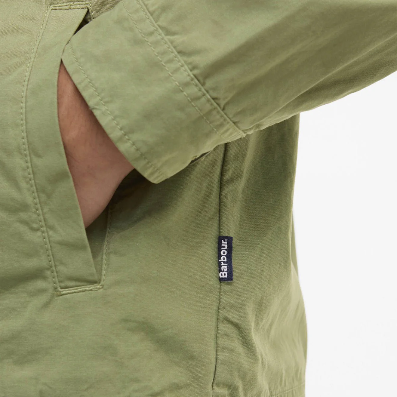 Barbour Glendale Overshirt Laurel Green - Image 4