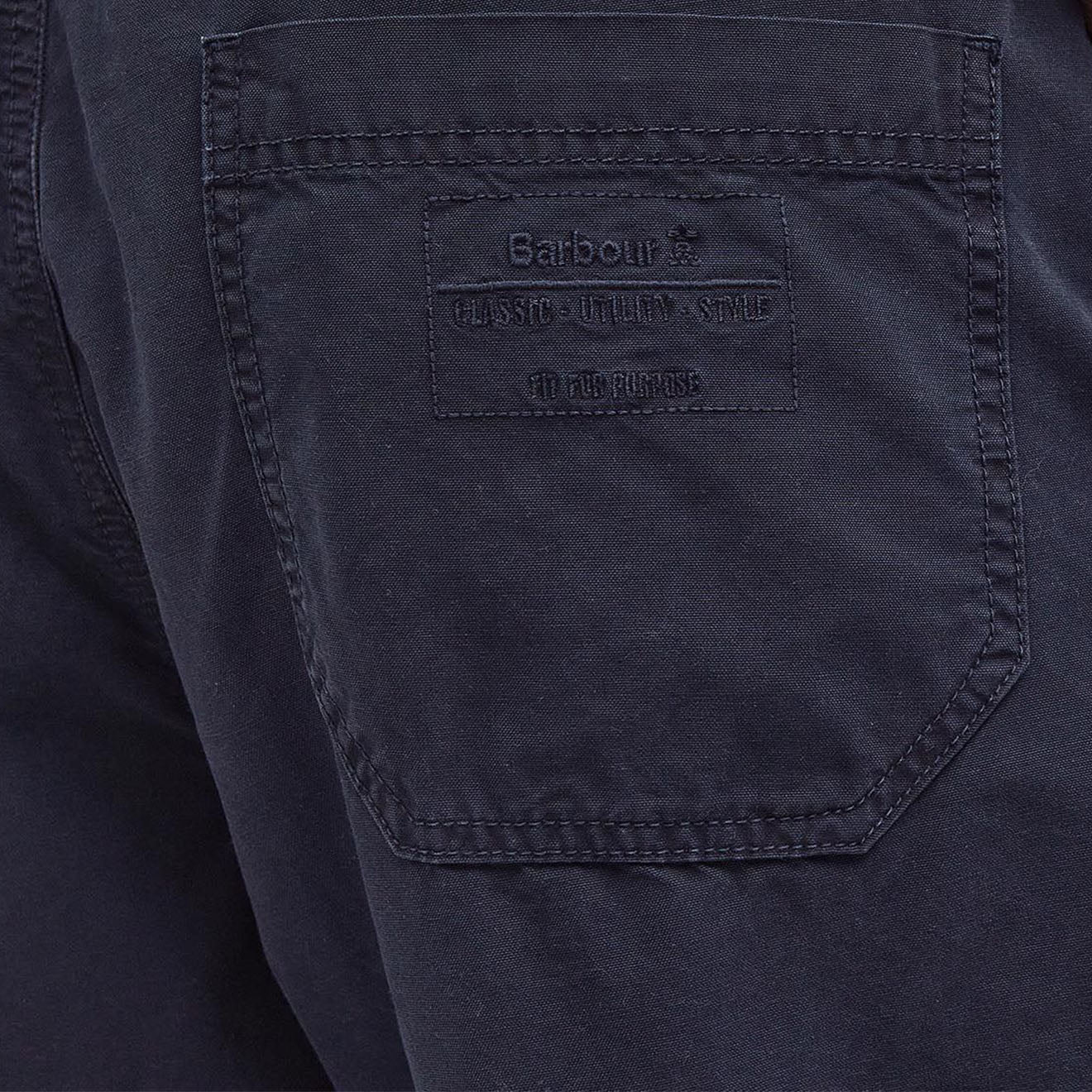 Barbour Grindle Straight-Leg Trousers Classic Navy - Image 2