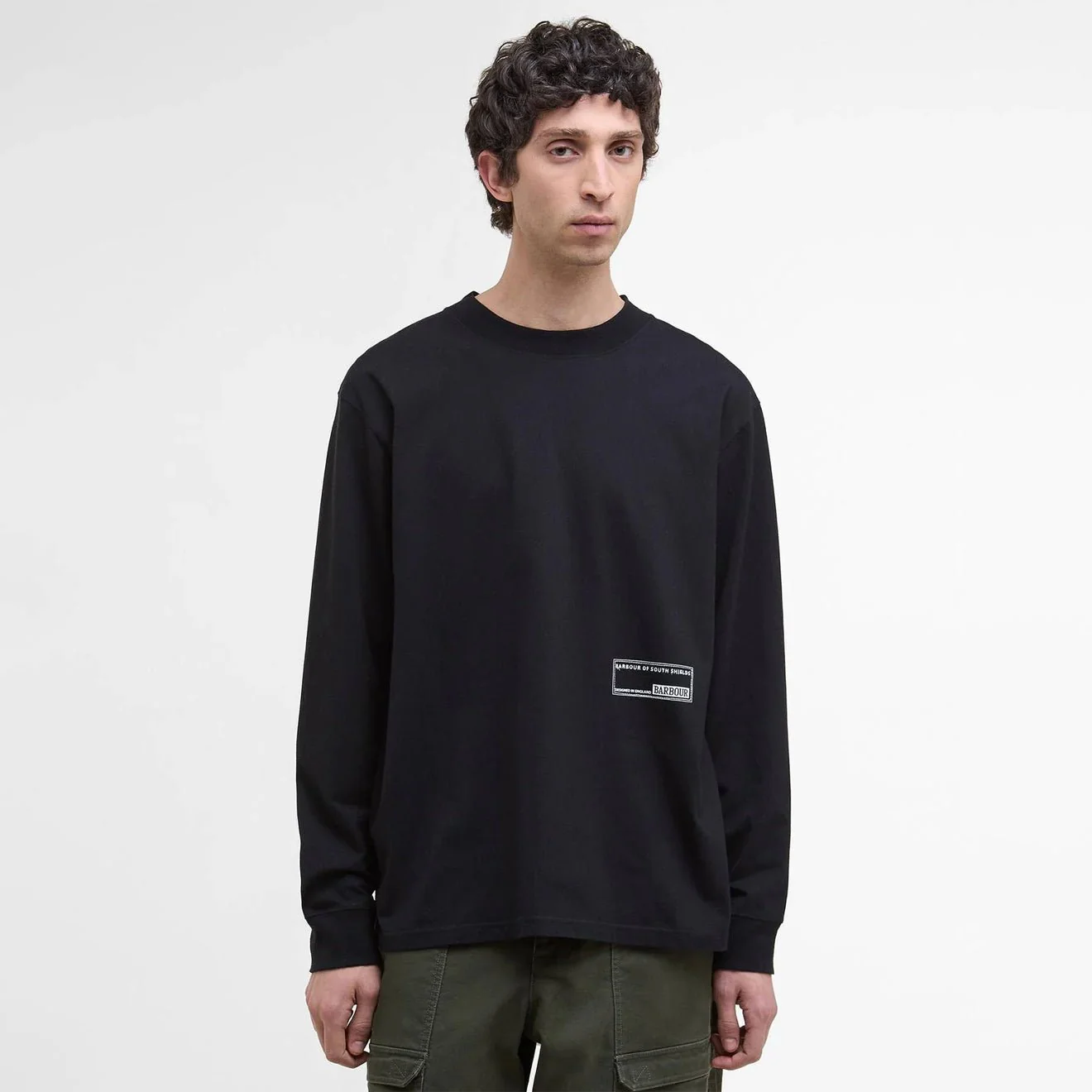 Barbour Hamilton L/S T-Shirt Black - Image 2