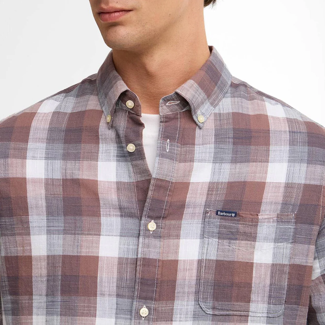 Barbour Hillroad Tailored L/S Shirt Peppercorn - Image 4