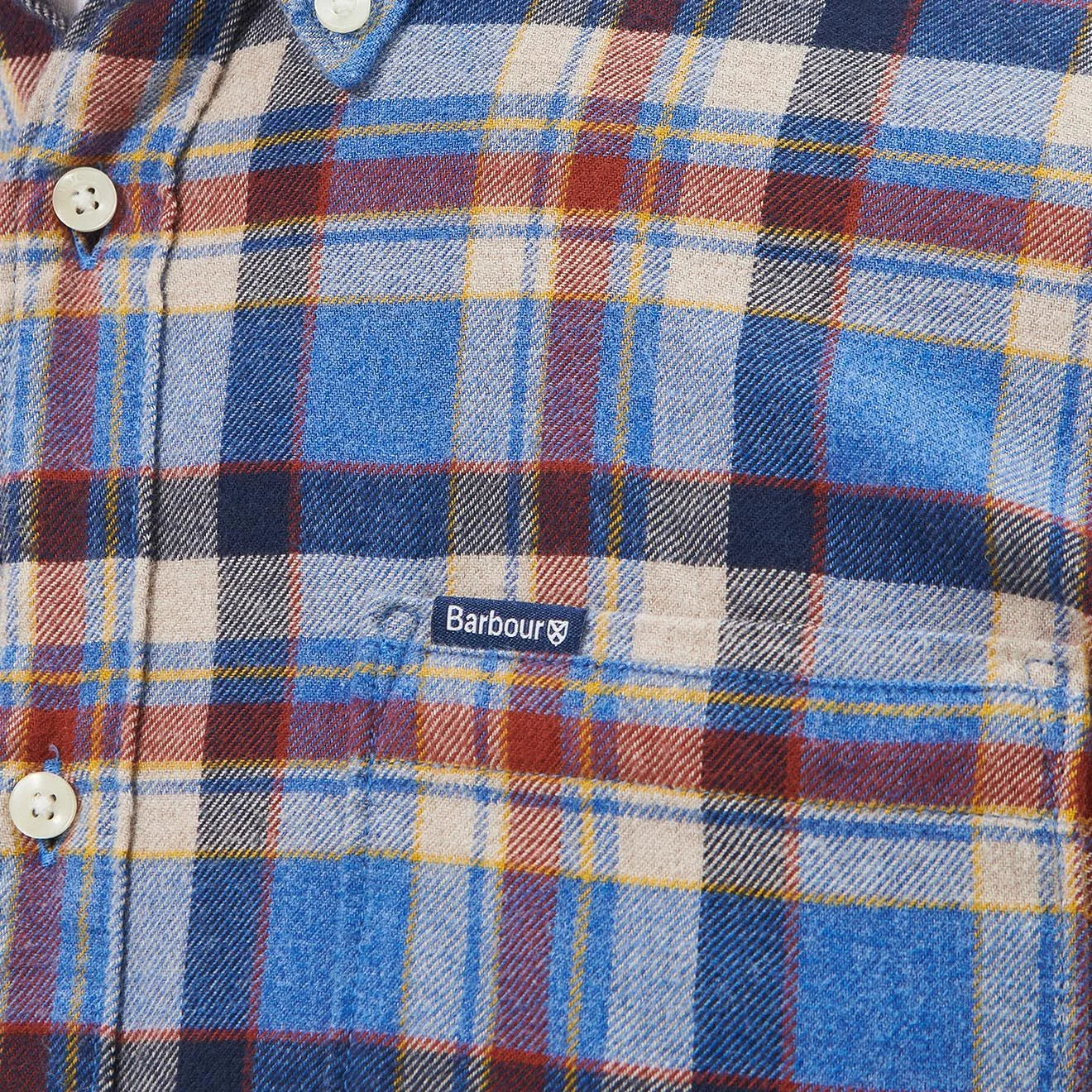Barbour Holystone Tailored Shirt Blue Marl - Image 2