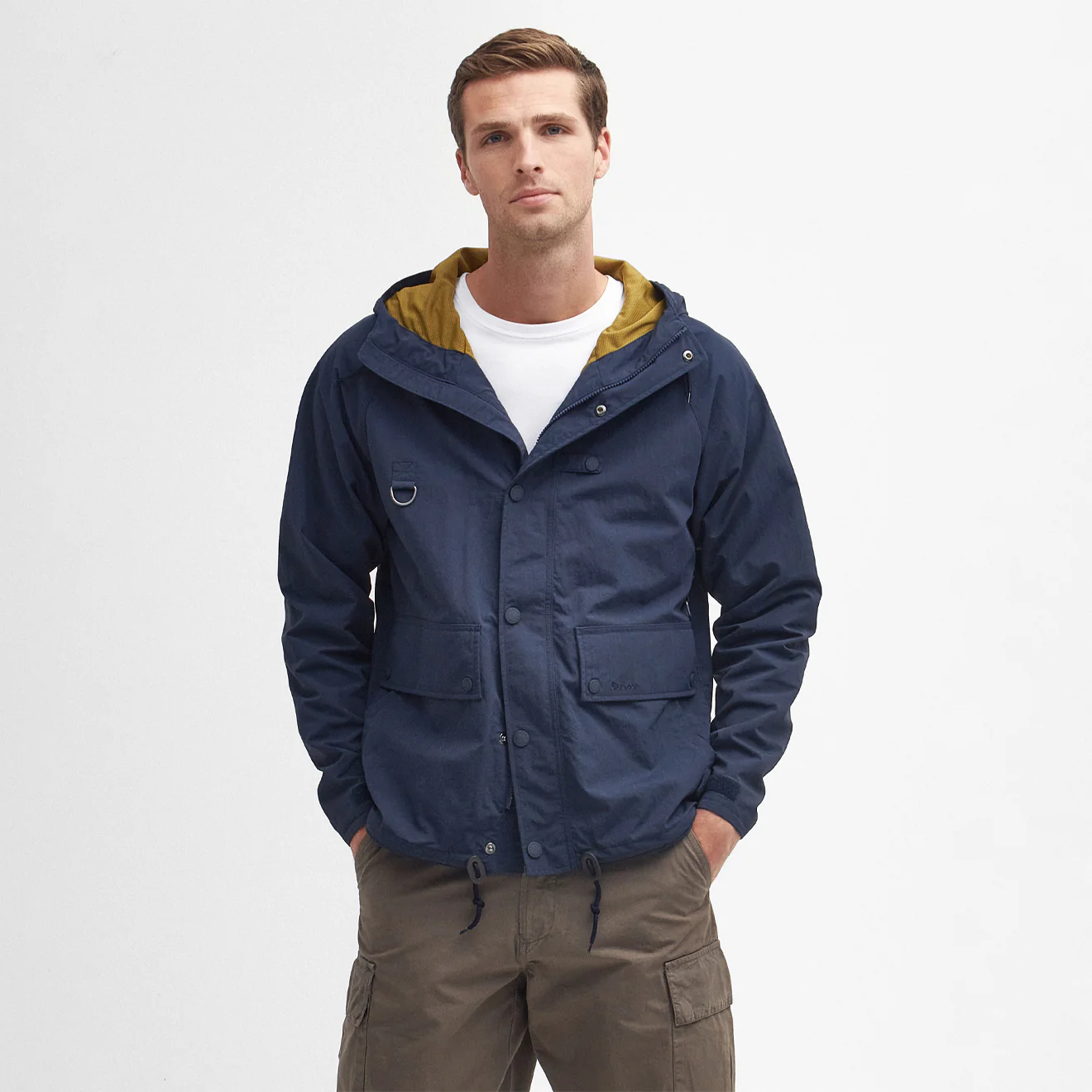 Barbour Hooded Utility Spey Jacket Navy - Image 2
