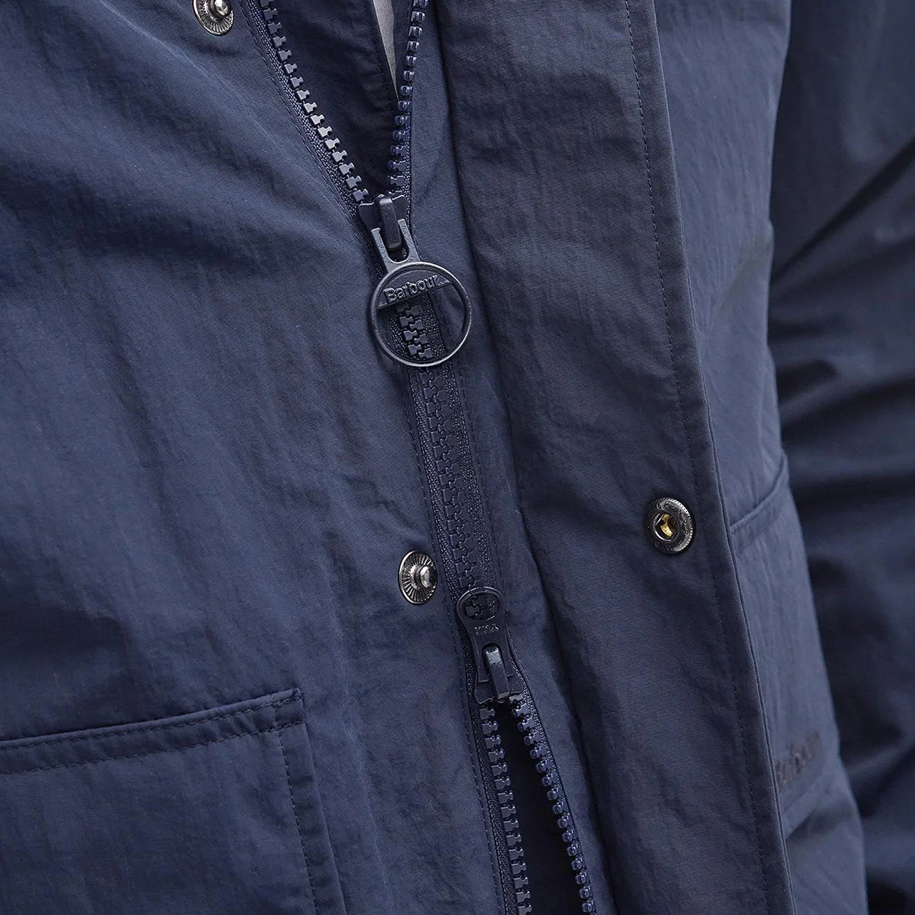 Barbour Hooded Utility Spey Jacket Navy - Image 6