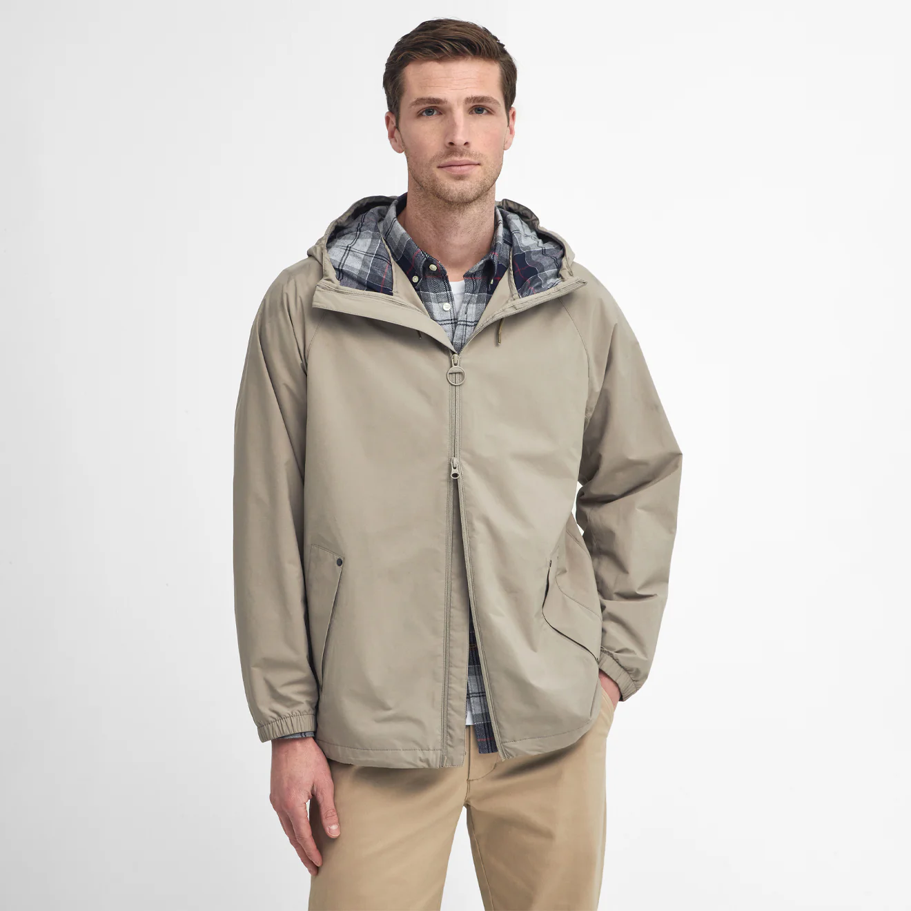 Barbour Kirkhill Showerproof Jacket Concrete - Image 2