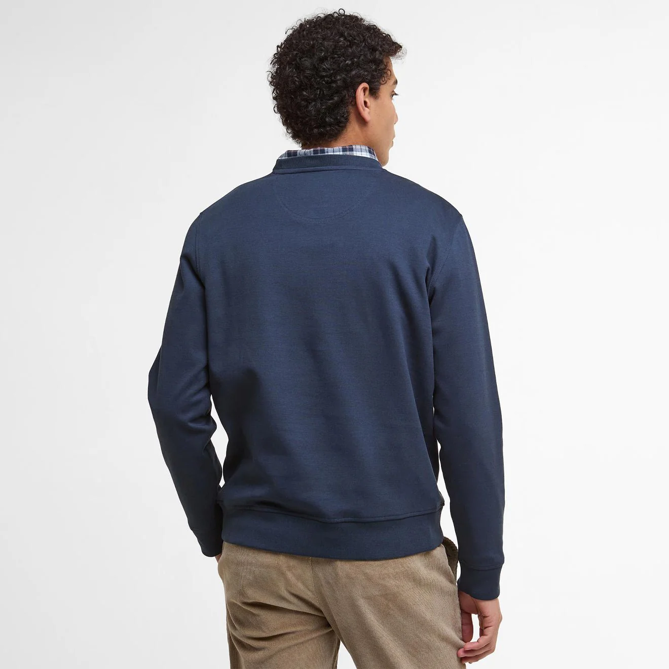 Barbour Lambeth Interlock Sweatshirt Navy - Image 3